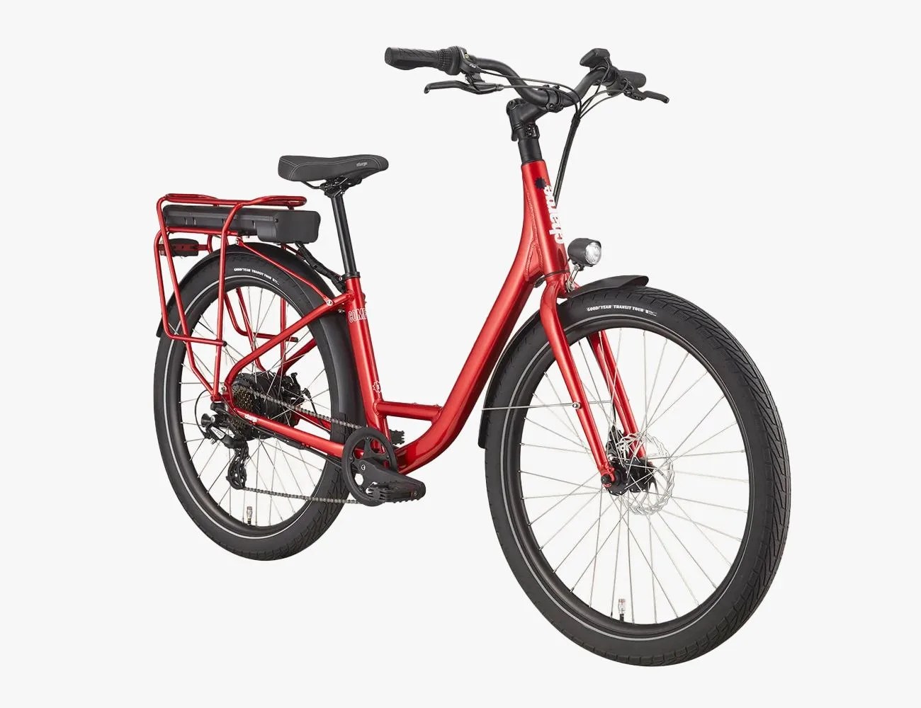 red charge step thru bike