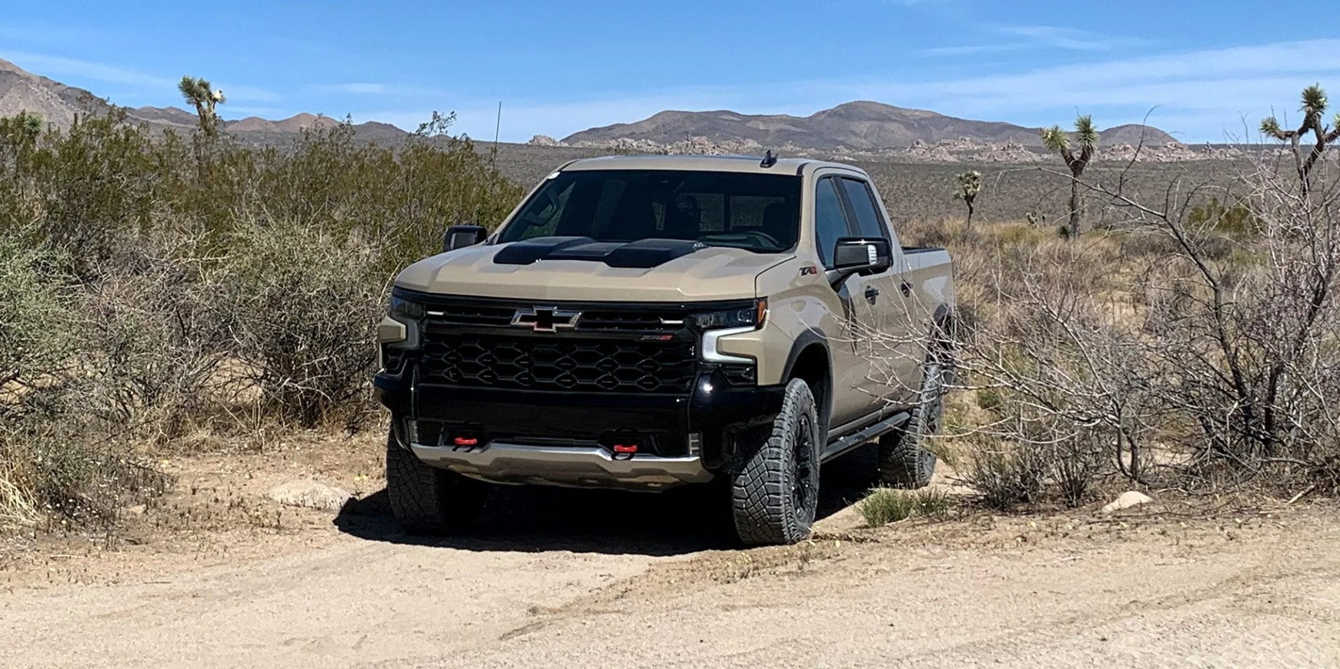chevy silverado zr2 at joshua tree national park
