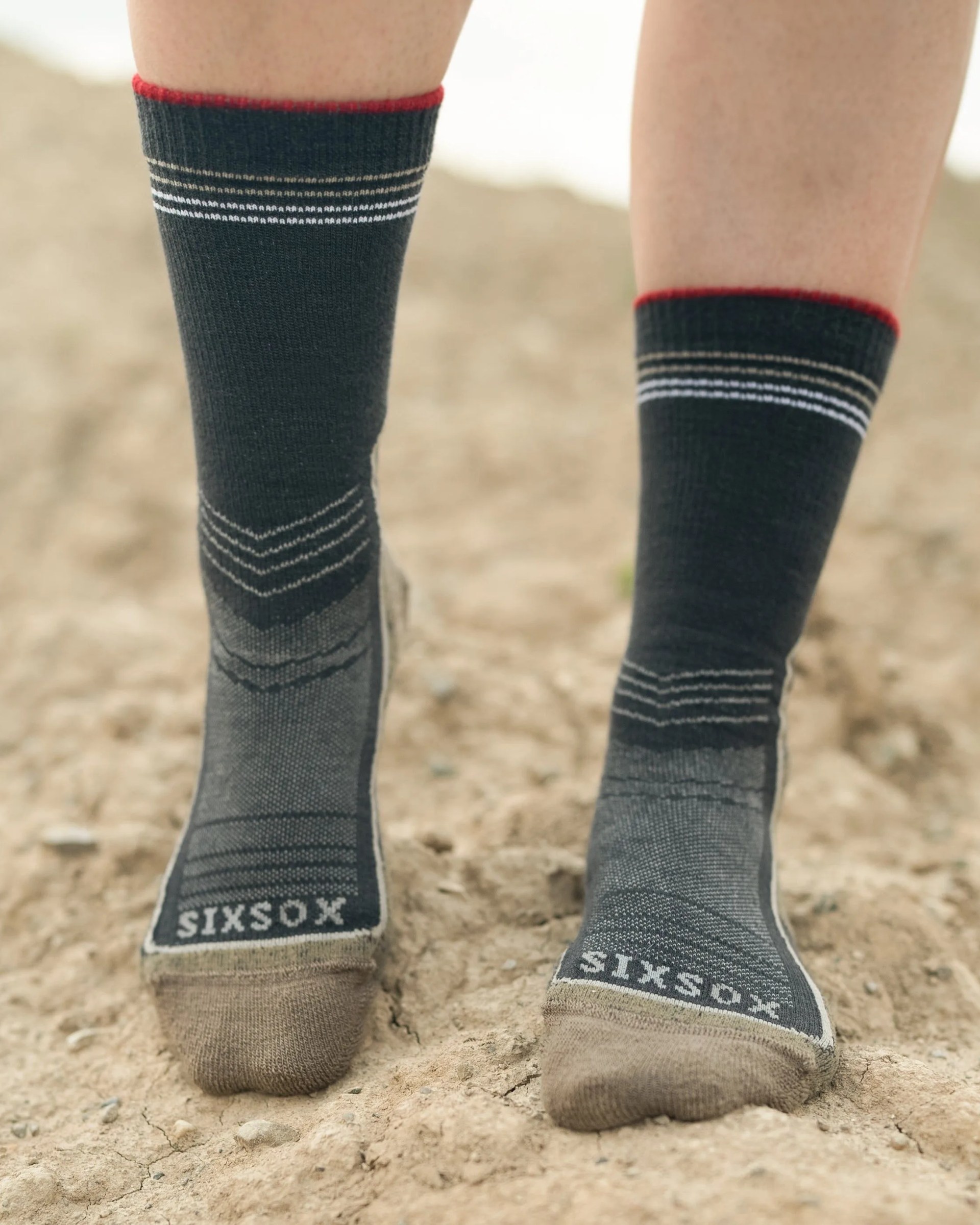 silver wool hiking socks
