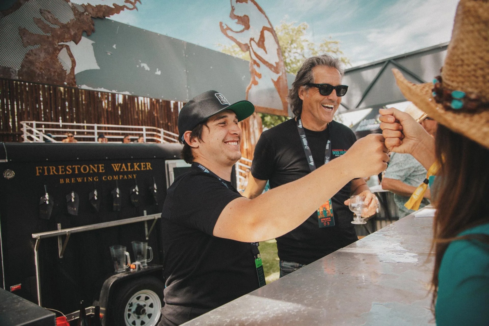 people socializing at the firestone walker invitational