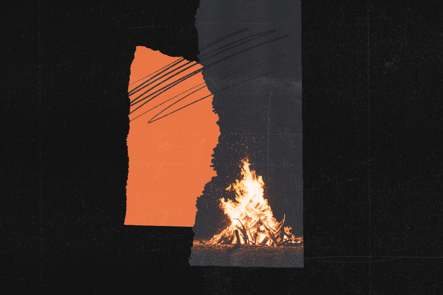 fire pit illustration by alexa edgerton