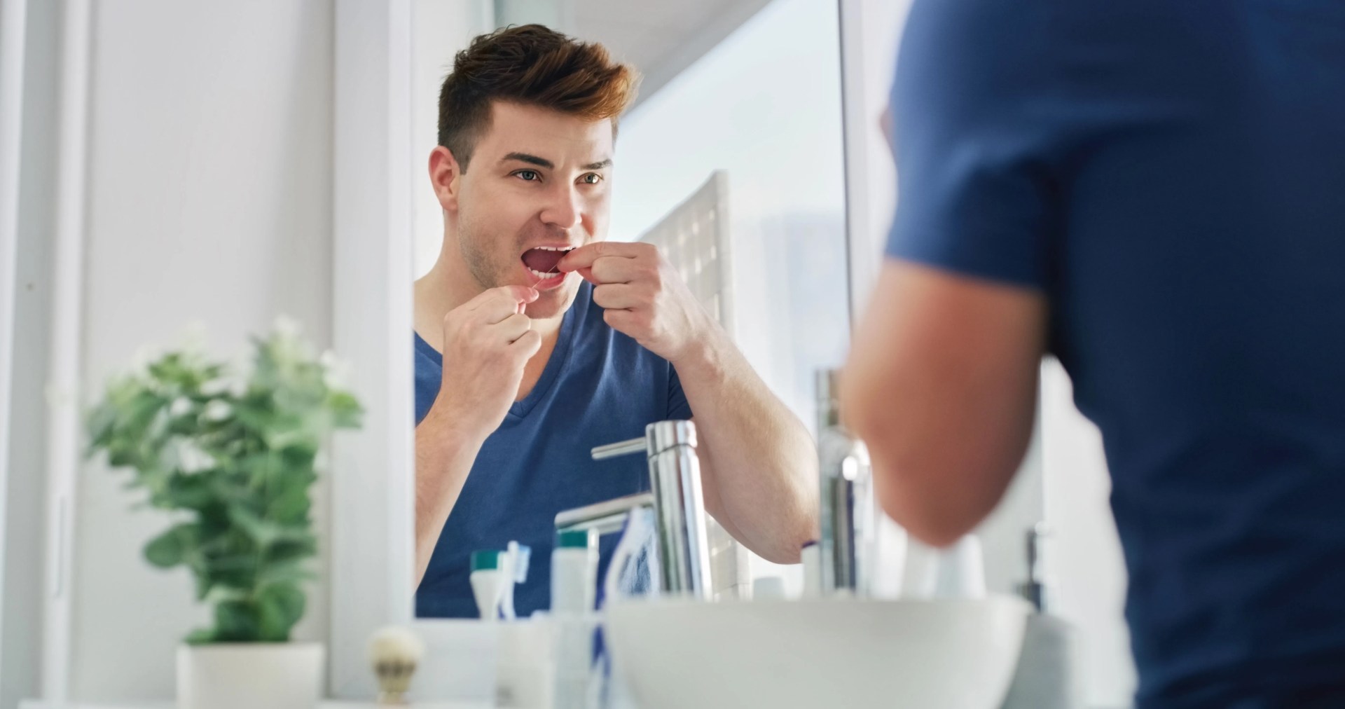 he makes oral hygiene a priority