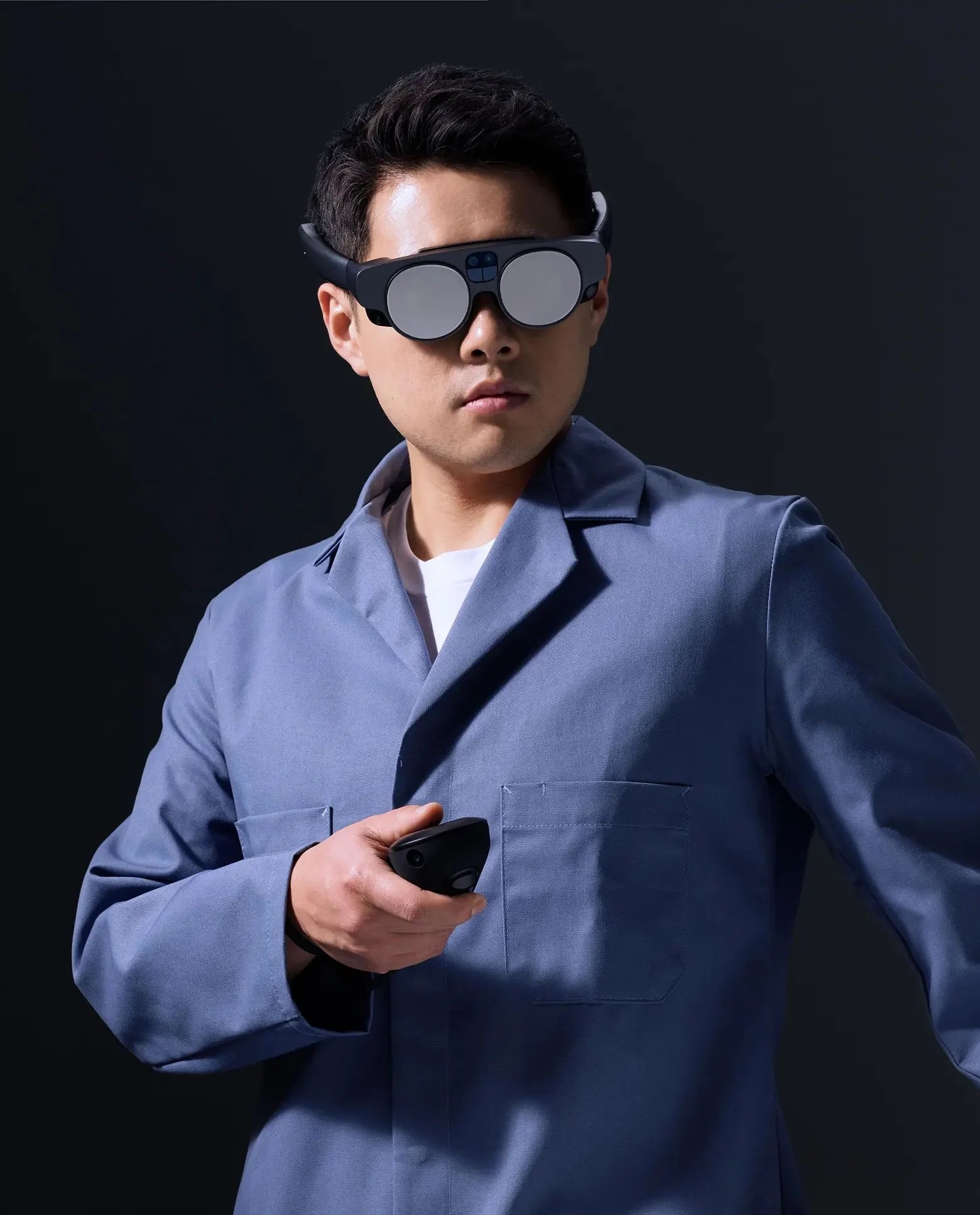 man using magic leap 2 ar platform
