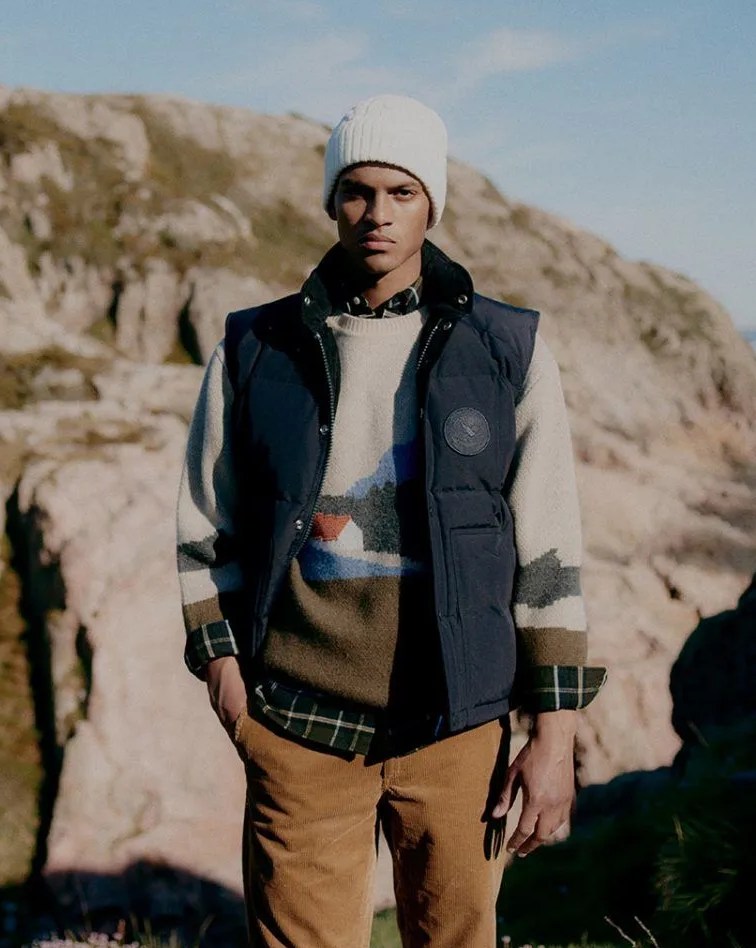 man wearing norse projects aw22 collection