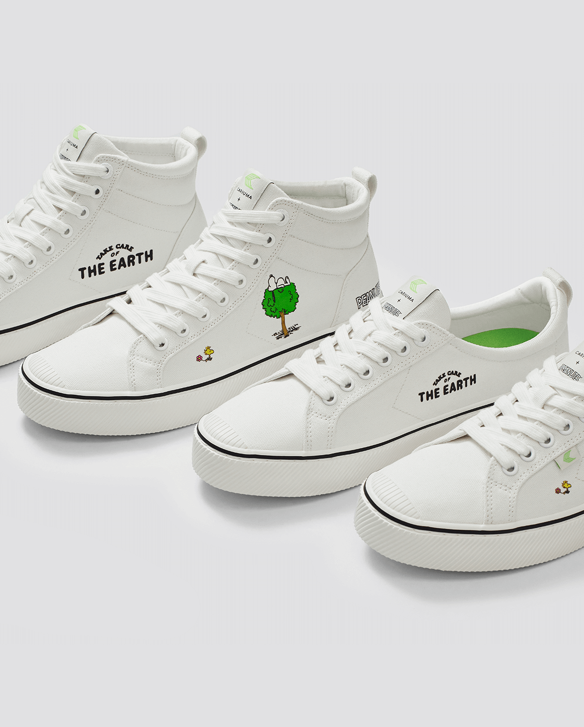 peanuts earth off white canvas sneaker