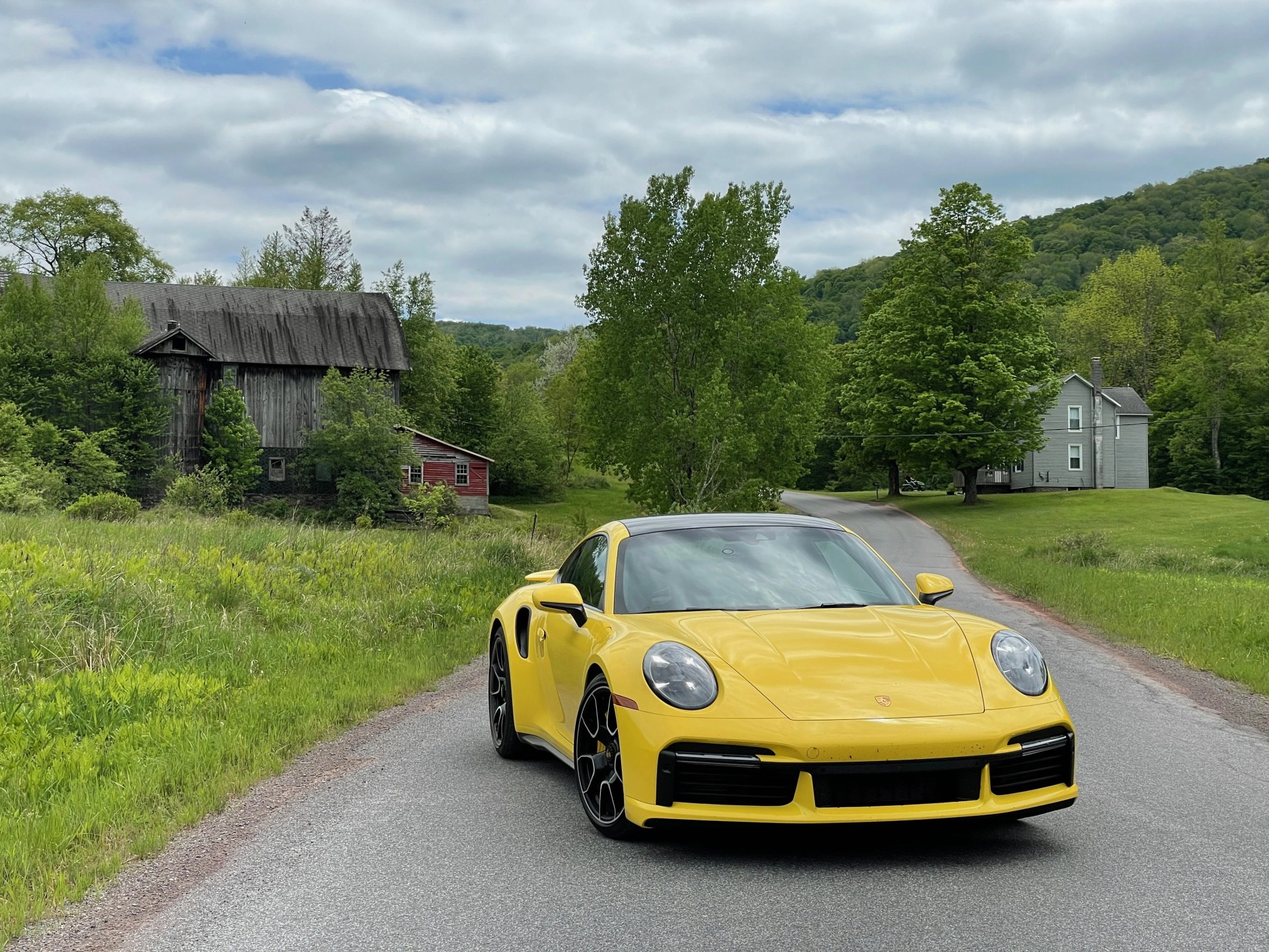 porsche 911 turbo s lightweight package racing yellow