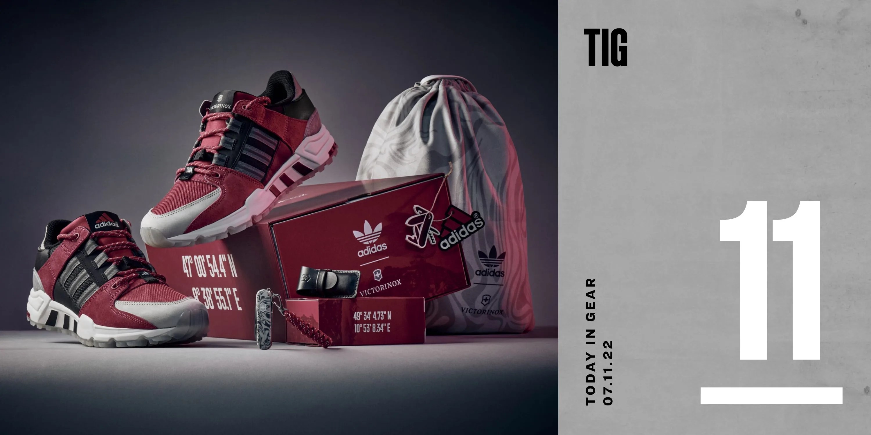 today in gear july 11 2022 victorinox x adidas release a sneaker and swiss army knife