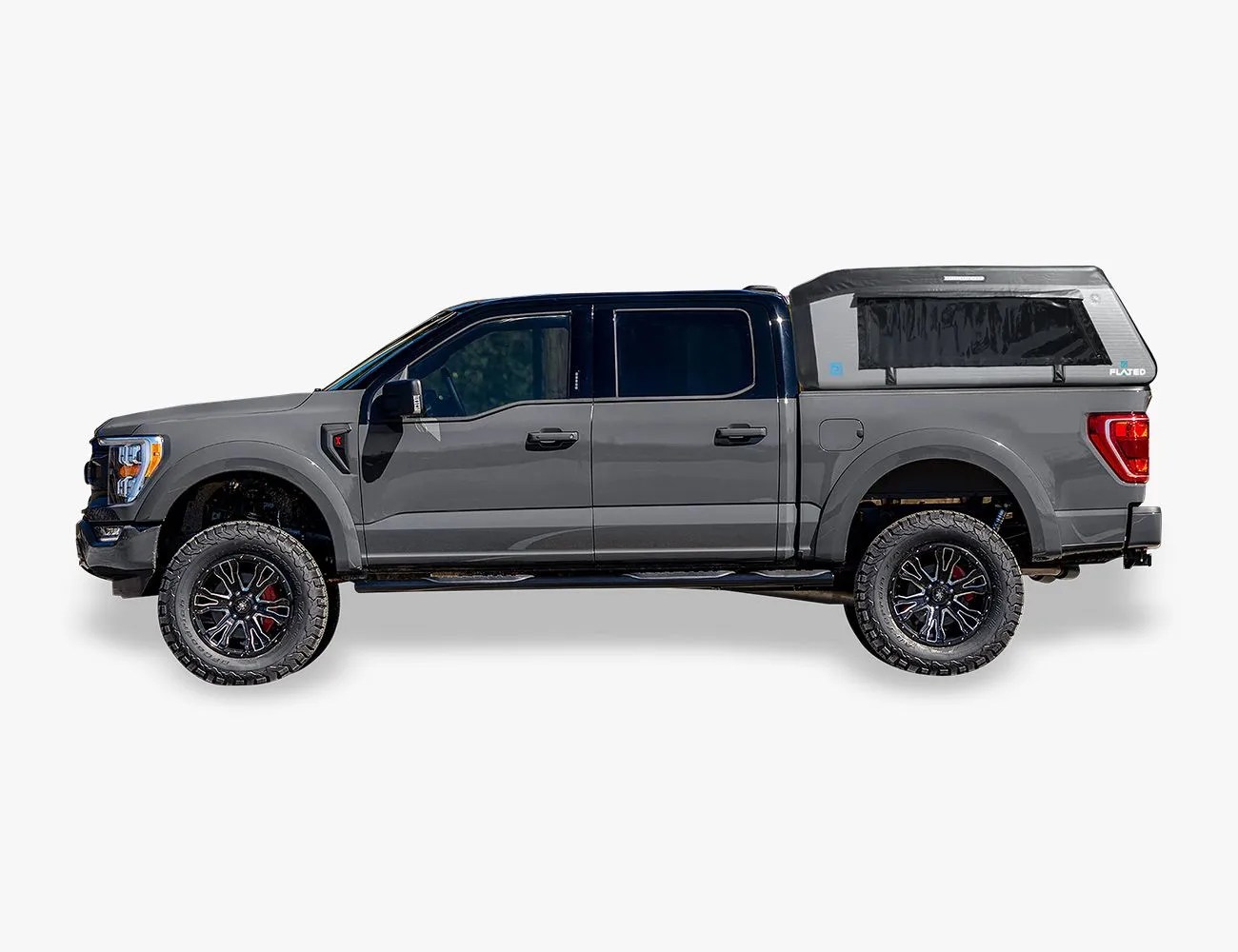 gray truck with an Air-Topper soft truck topper