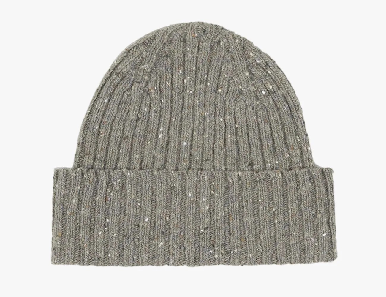 drake's donegal ribbed merino beanie