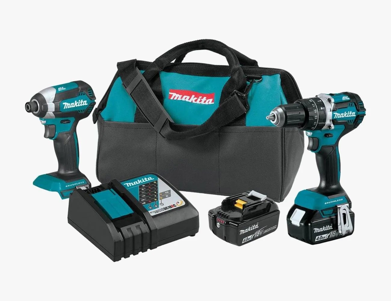 Makita 18-Volt LXT Lithium-Ion Brushless Cordless Hammer Drill and Impact Driver Combo Kit