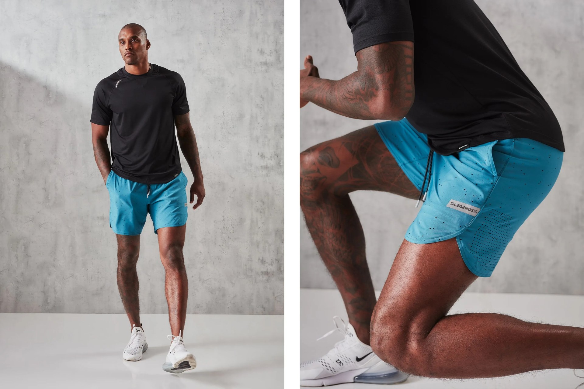 man wearing legends luka short