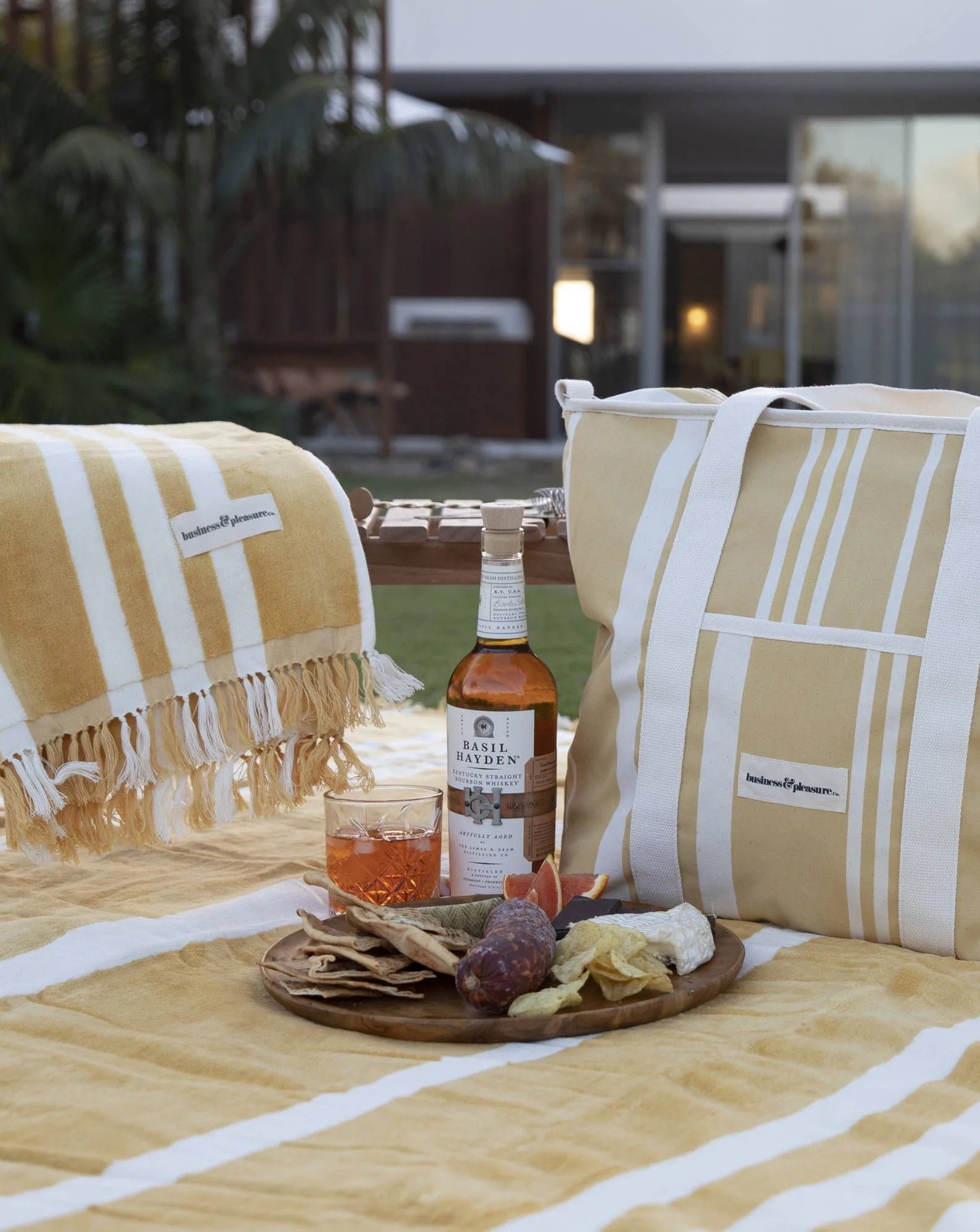 basil hayden x business and pleasure the golden hour cocktail