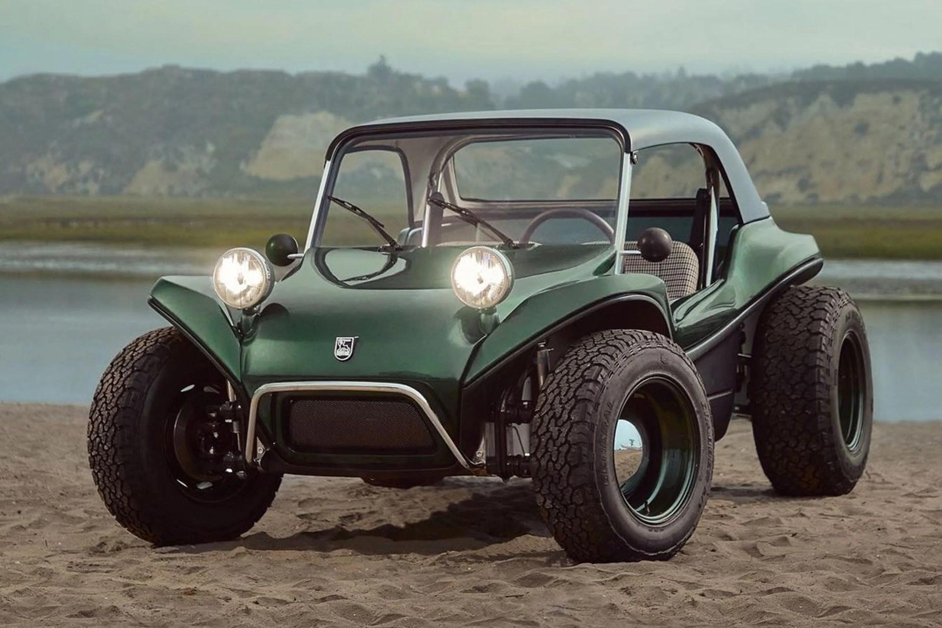 meyers manx dune buggy on a beach