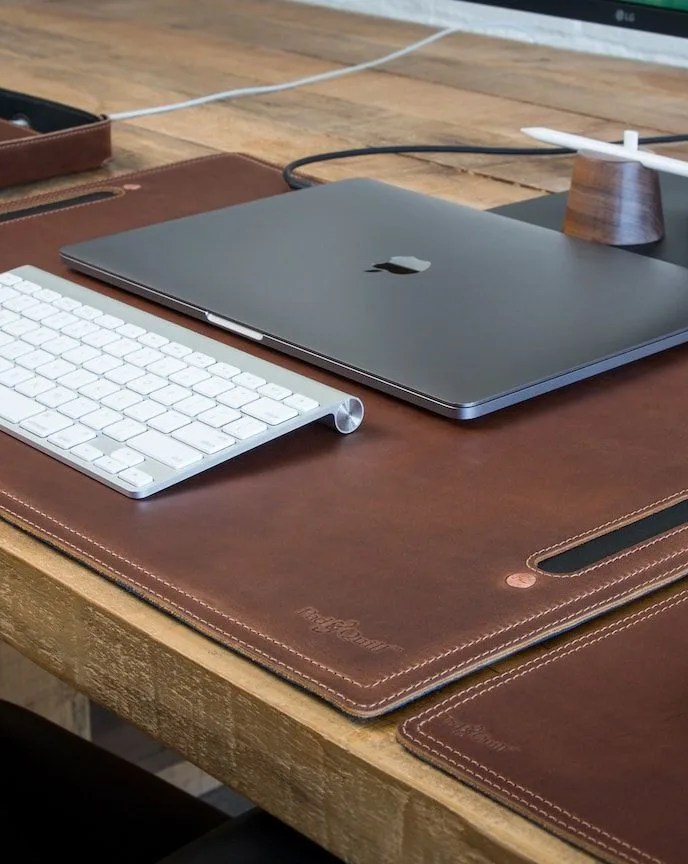 pad and quill leather desk mat