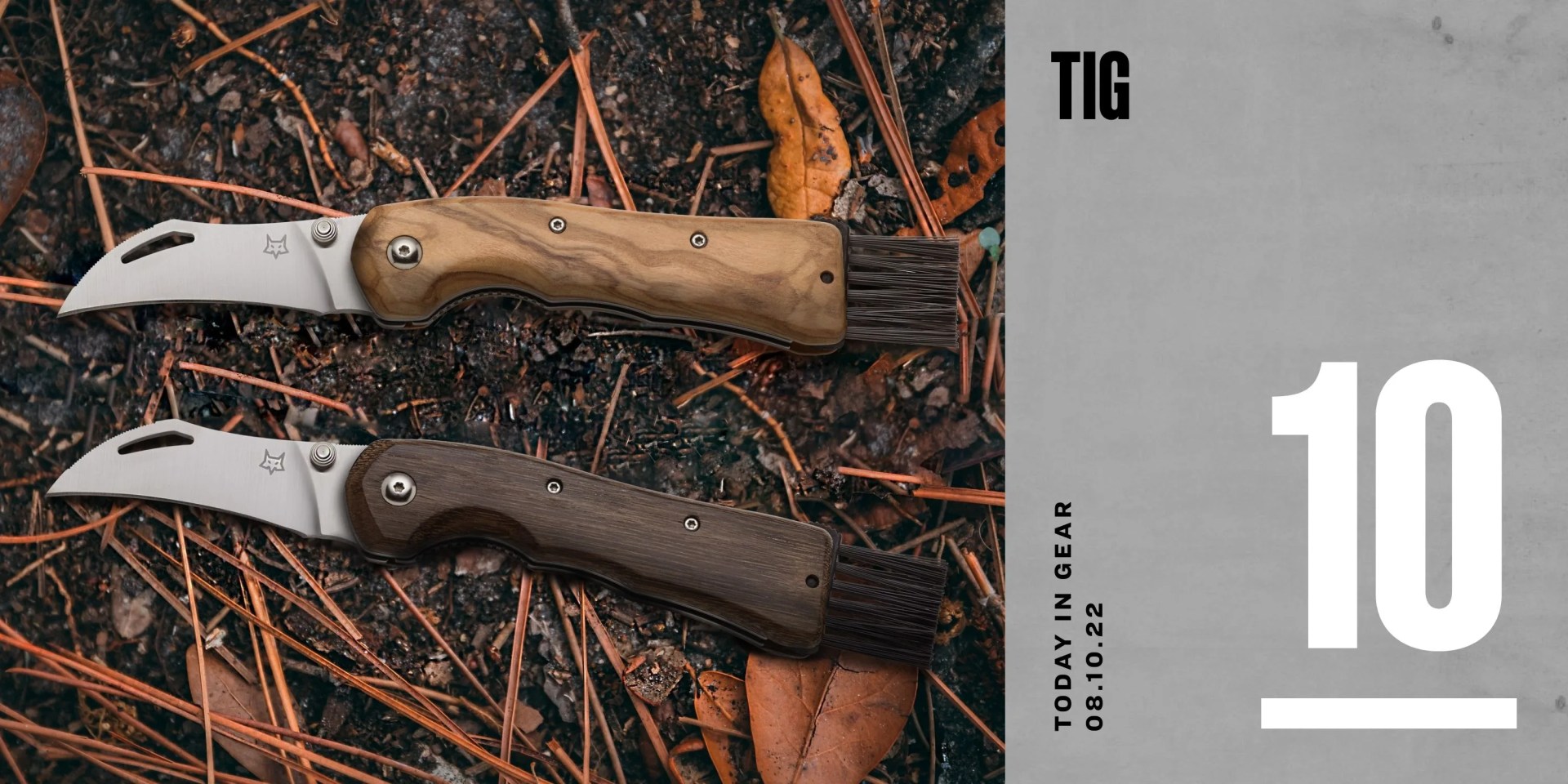 today in gear august 10 2022 fox knives spora mushroom knives