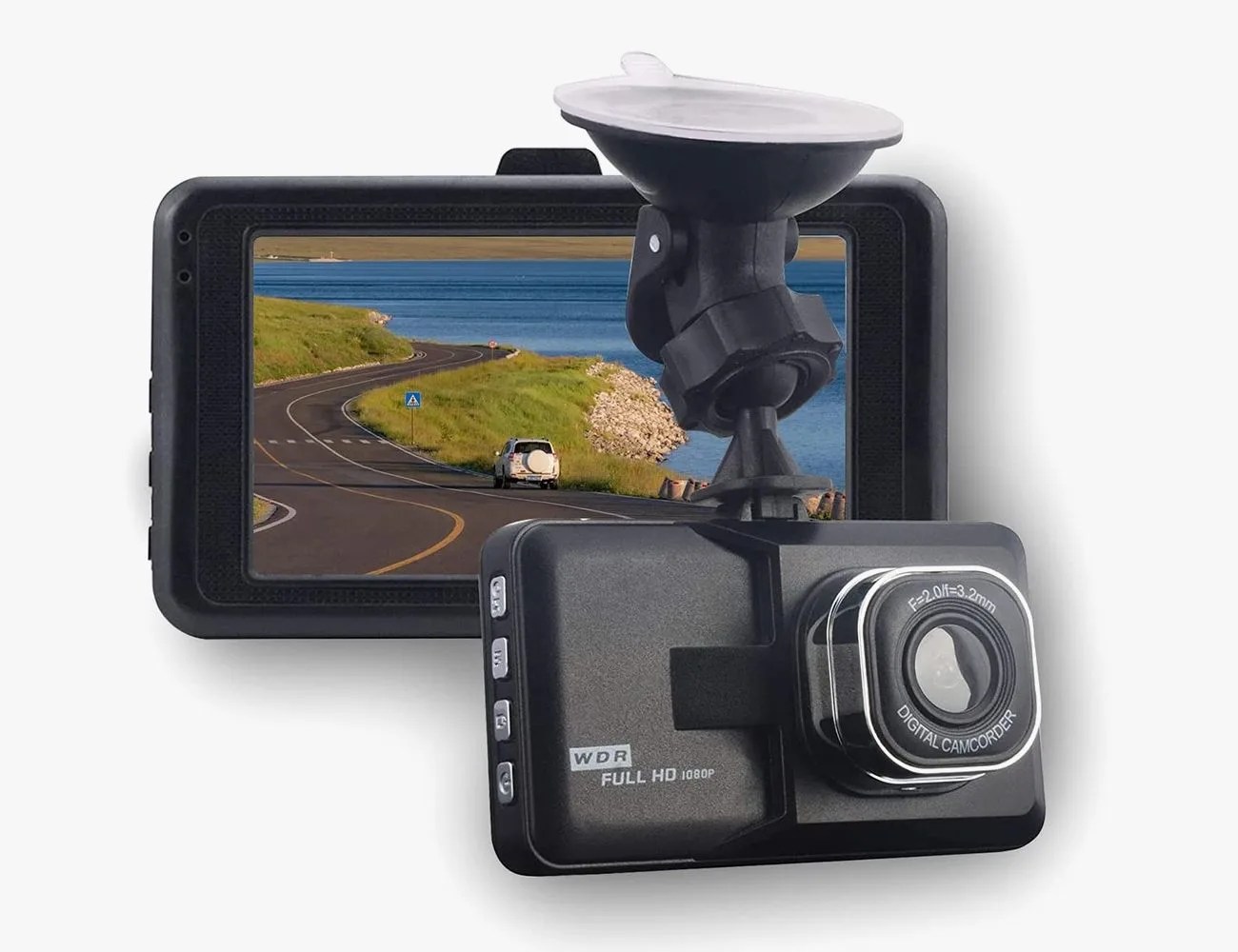 Dash Cam 1080P Dash Camera for Cars Front with 3-Inch LCD Screen