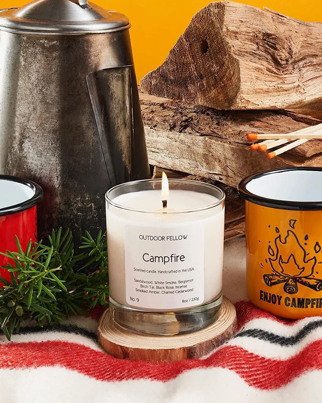 campfire scented candle