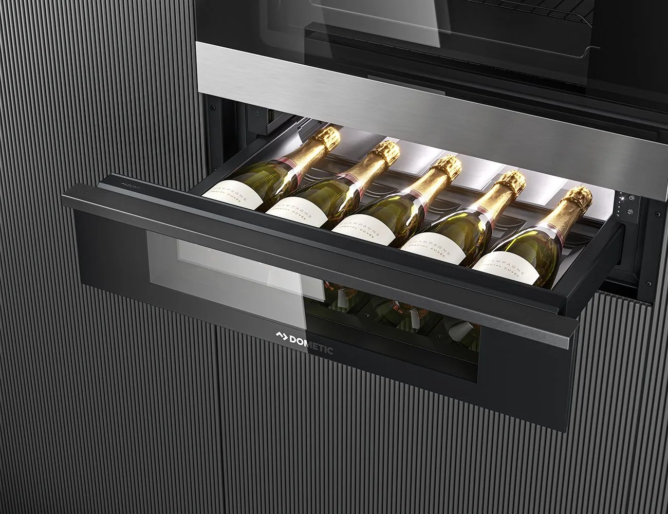 wine in dometic drawbar drawer