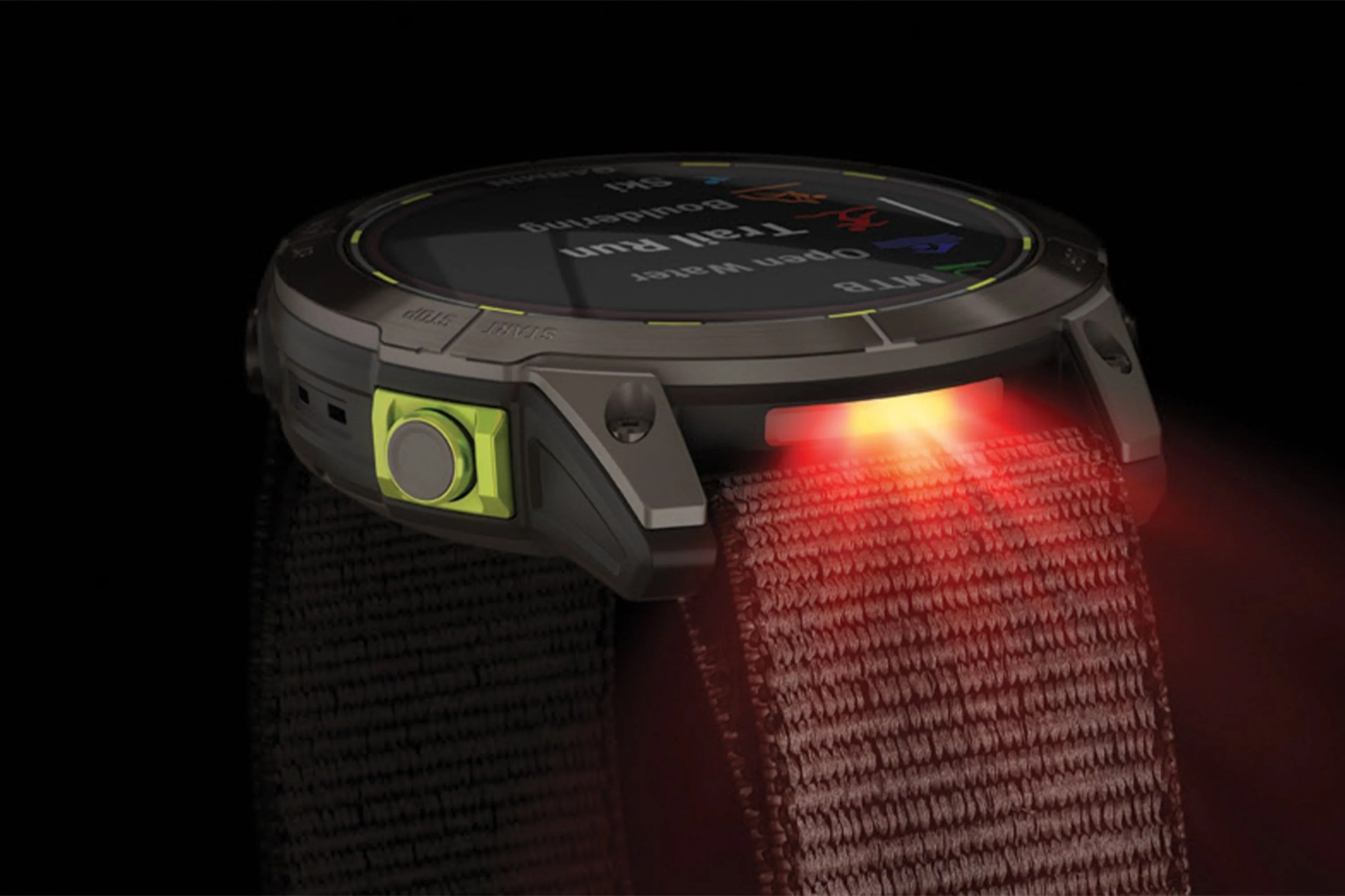 garmin enduro 2 watch with light on