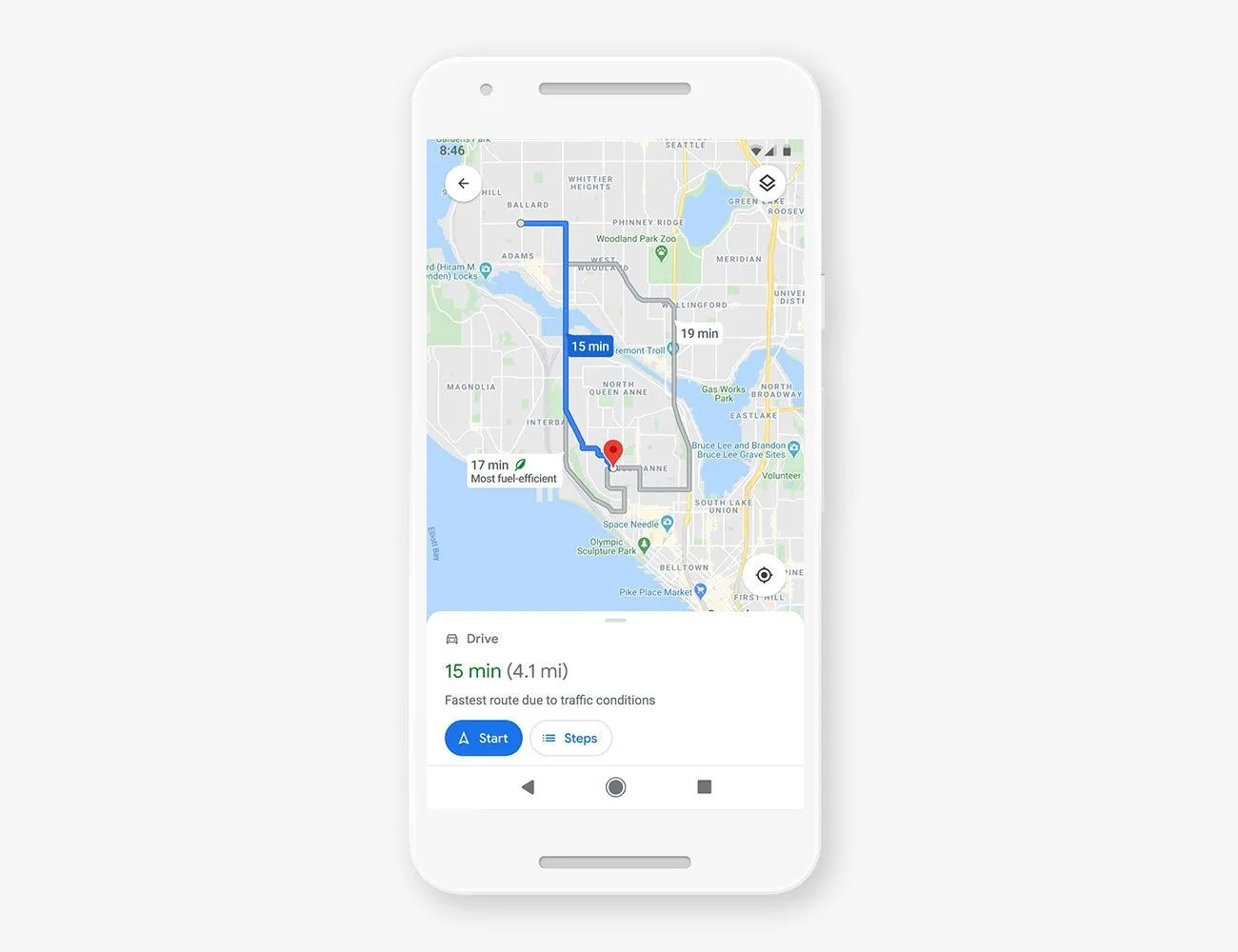 google maps eco friendly