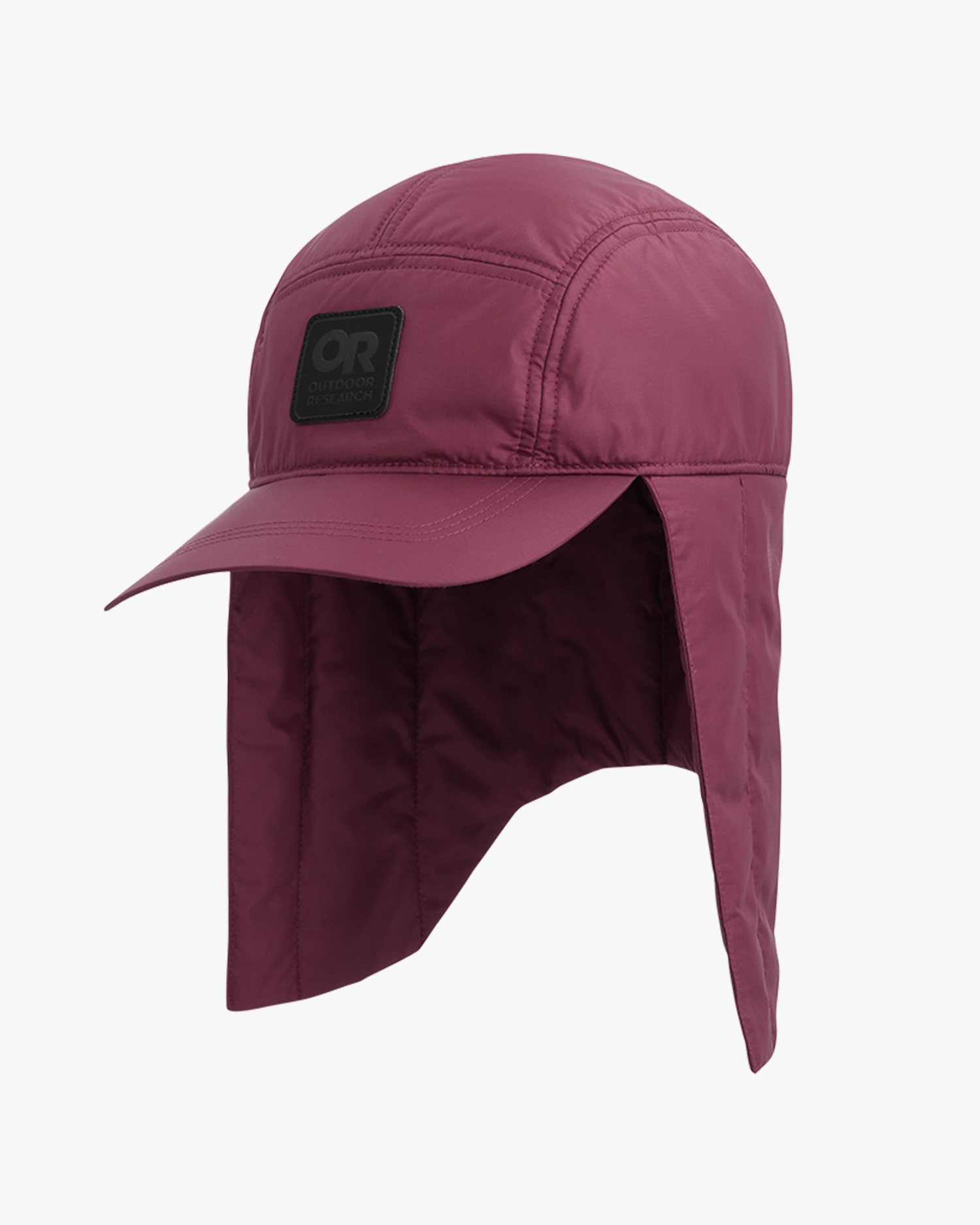 outdoor research coldfront insulated cap in red on a white background