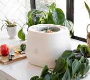 lomi kitchen composter on a countertop