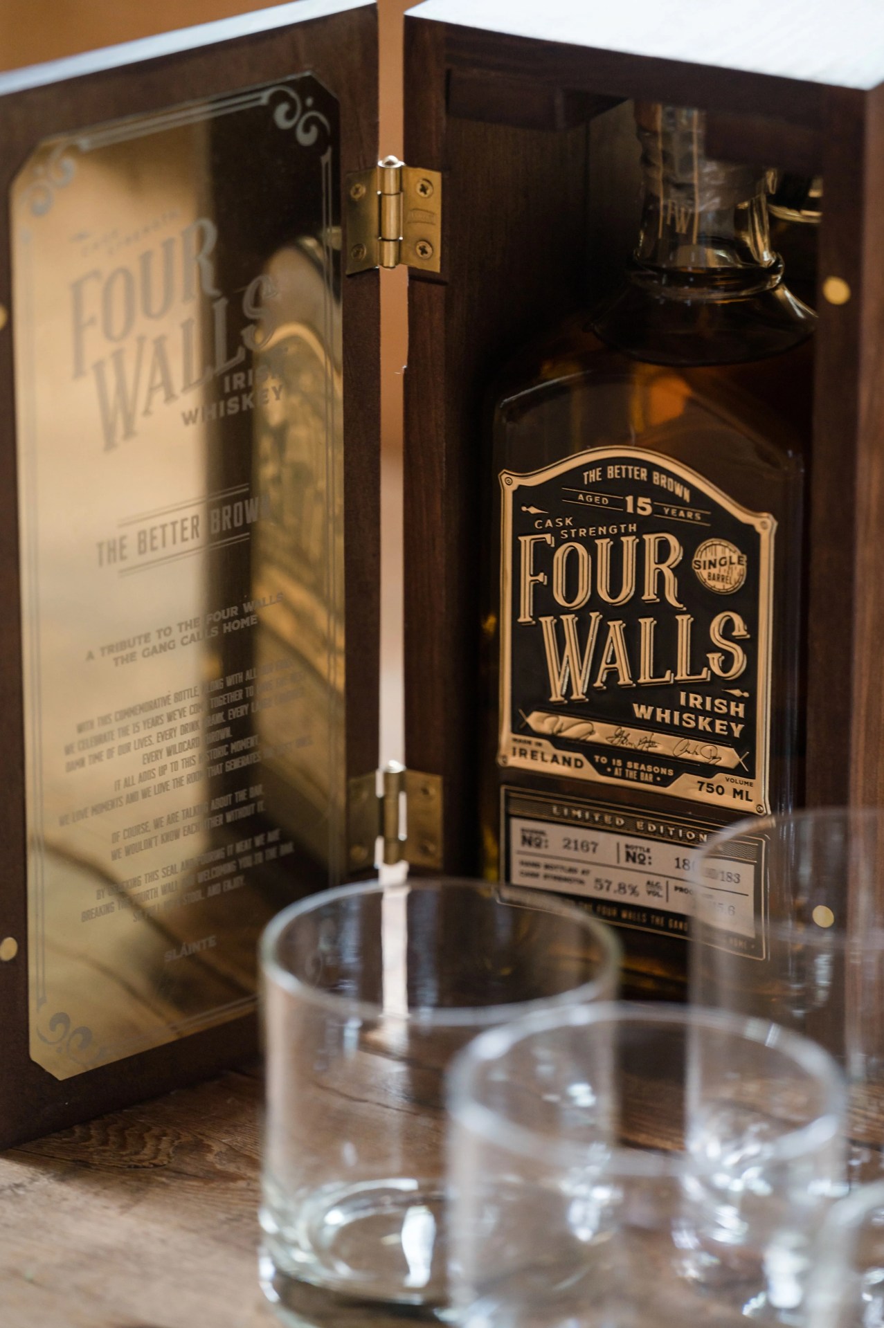 four walls whiskey cask strength single barrel collectors edition
