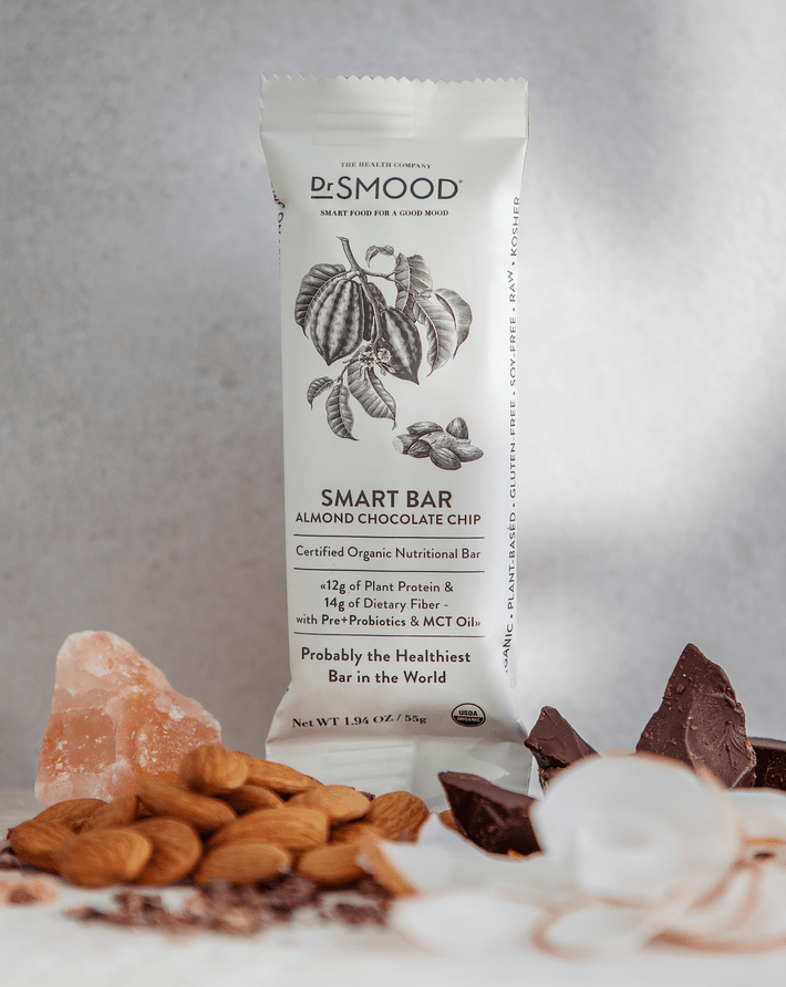dr smood smart bar almond chocolate chip