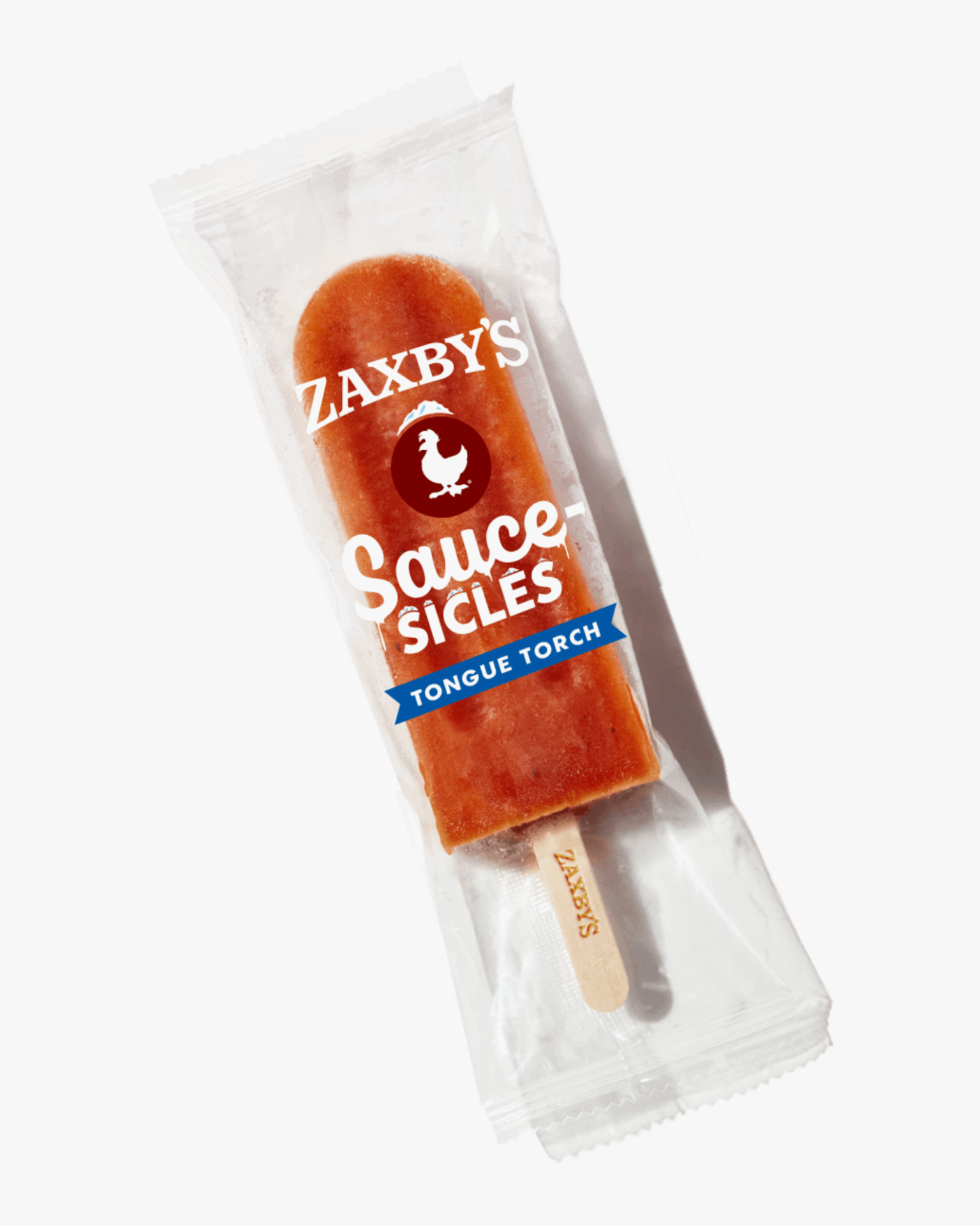 a zaxby saucesicle tongue torch flavored