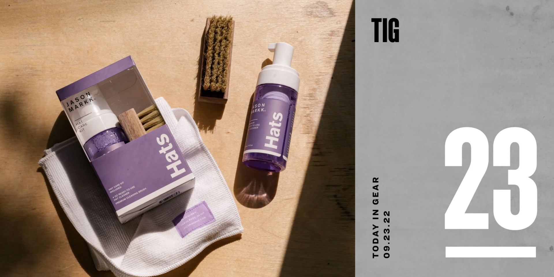 today in gear september 23 2022 jason markk hat cleaning care kit