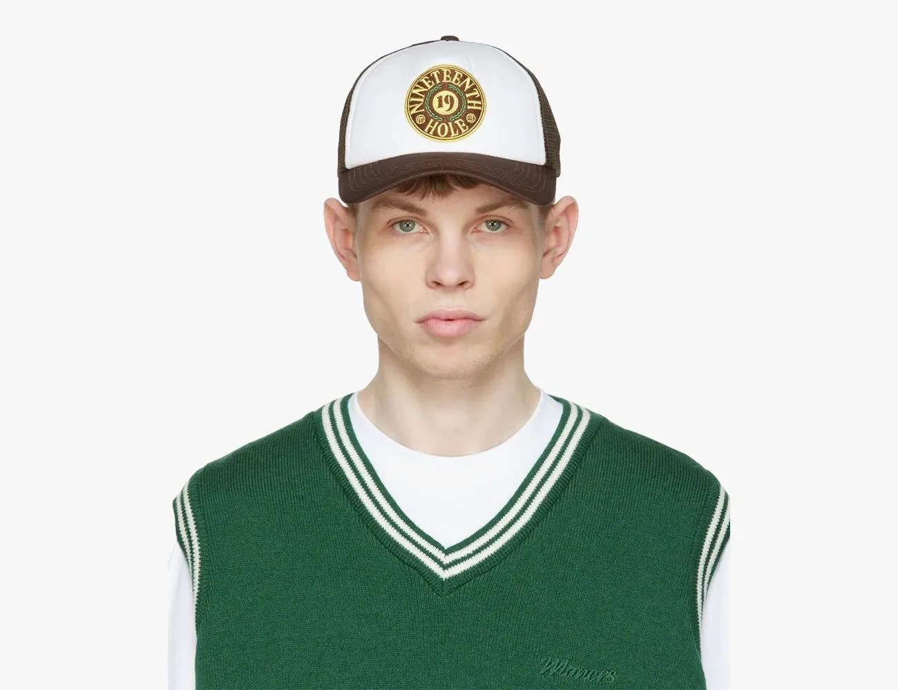 Manors Golf Brown Mesh Trucker Hat