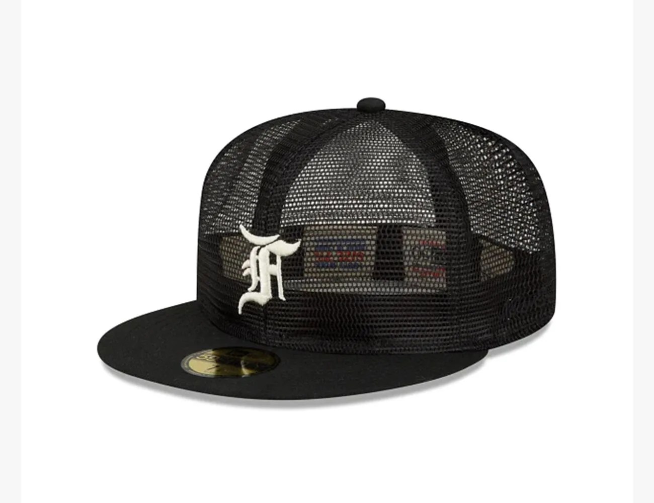 Fear of God Essential Full Mesh Black 59FIFTY Fitted