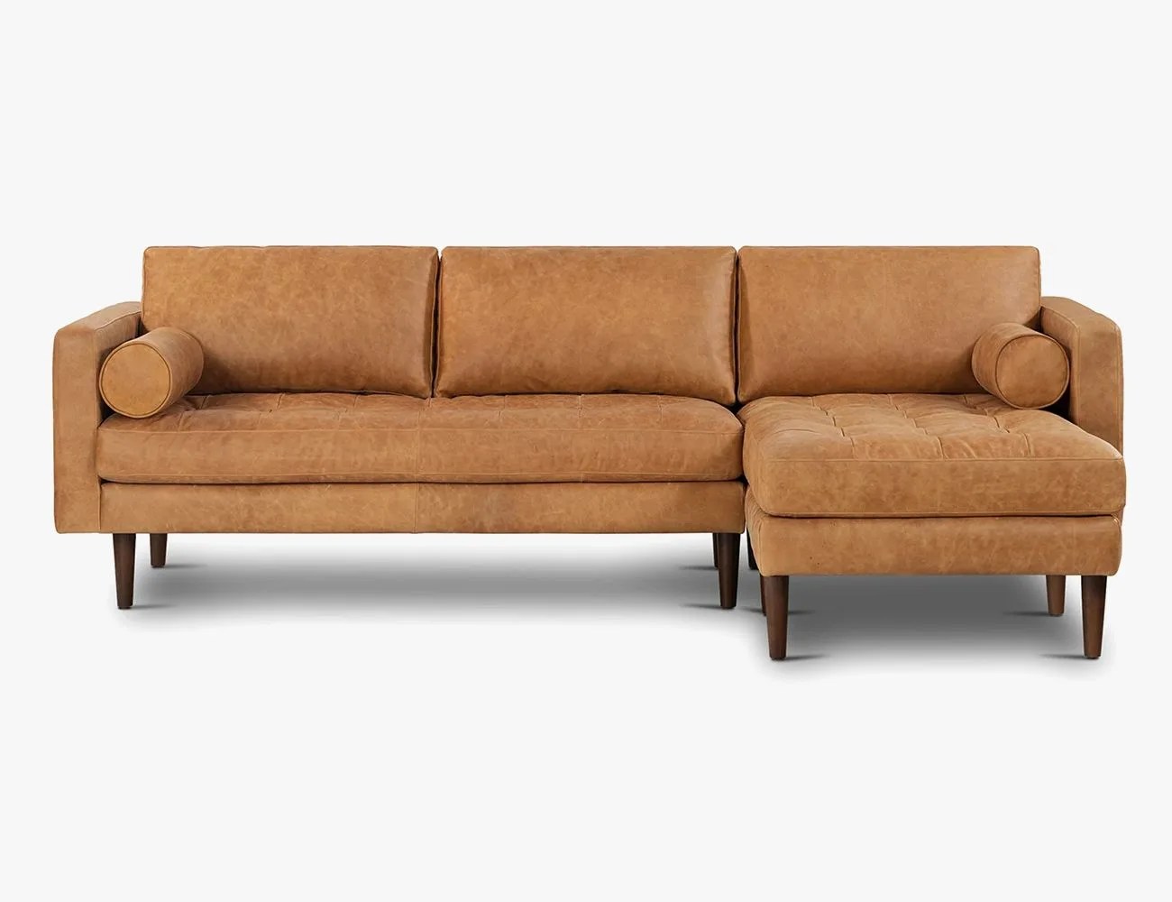 poly  bark napa sectional sofa