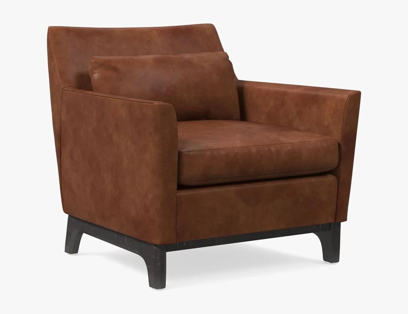west elm harvey leather chair