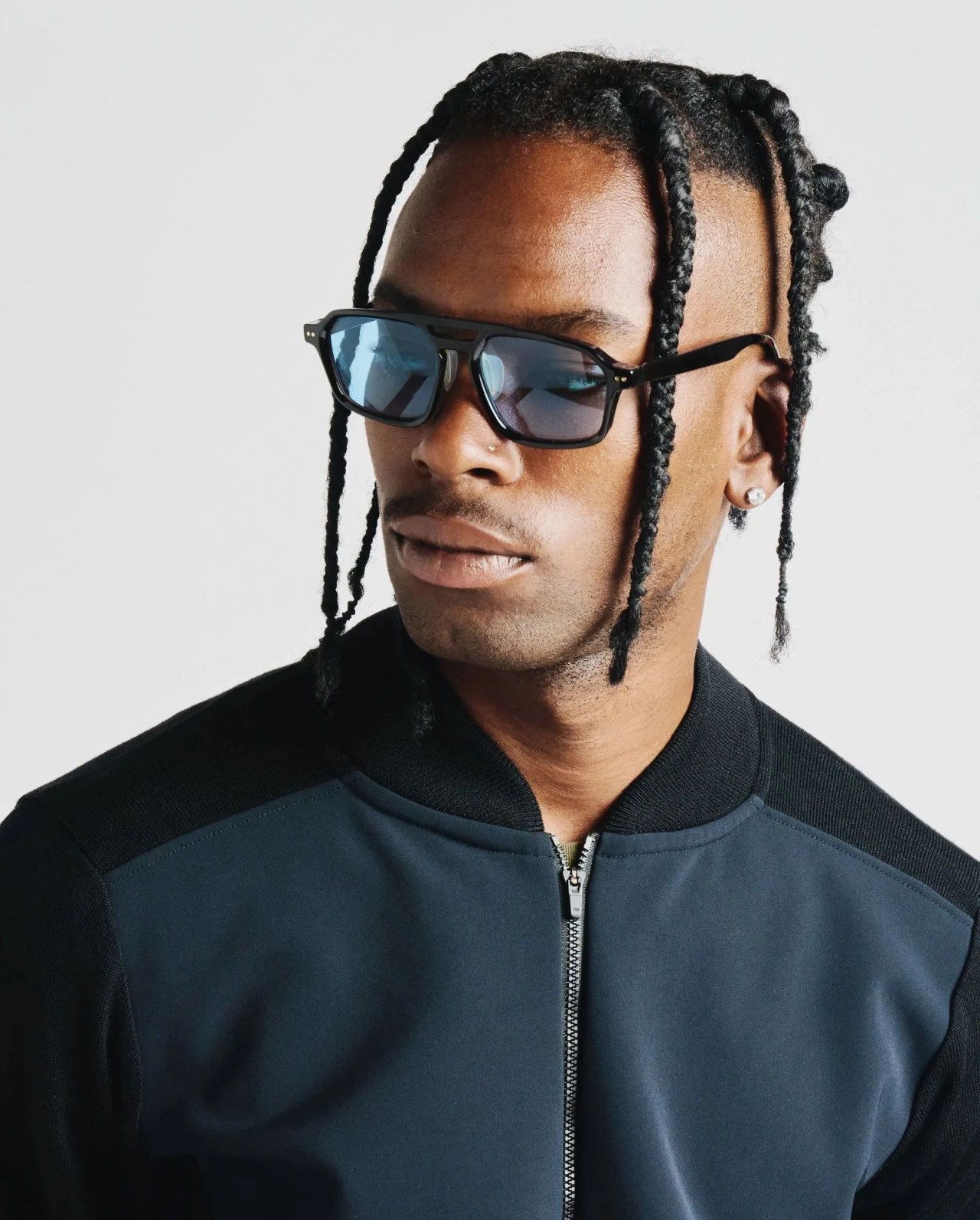 man wearing article one x mission workshop sunglasses