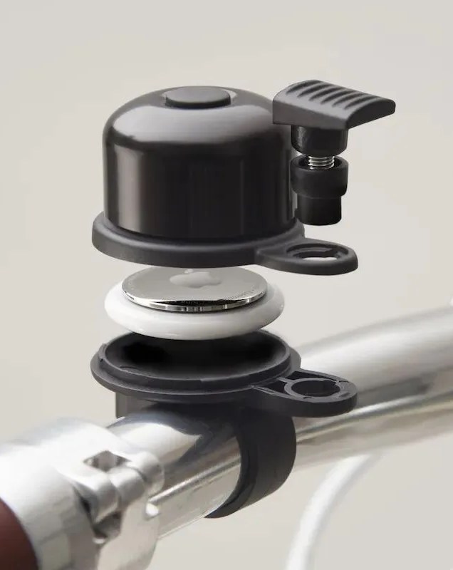 airbell&reg; bicycle bell for apple airtag