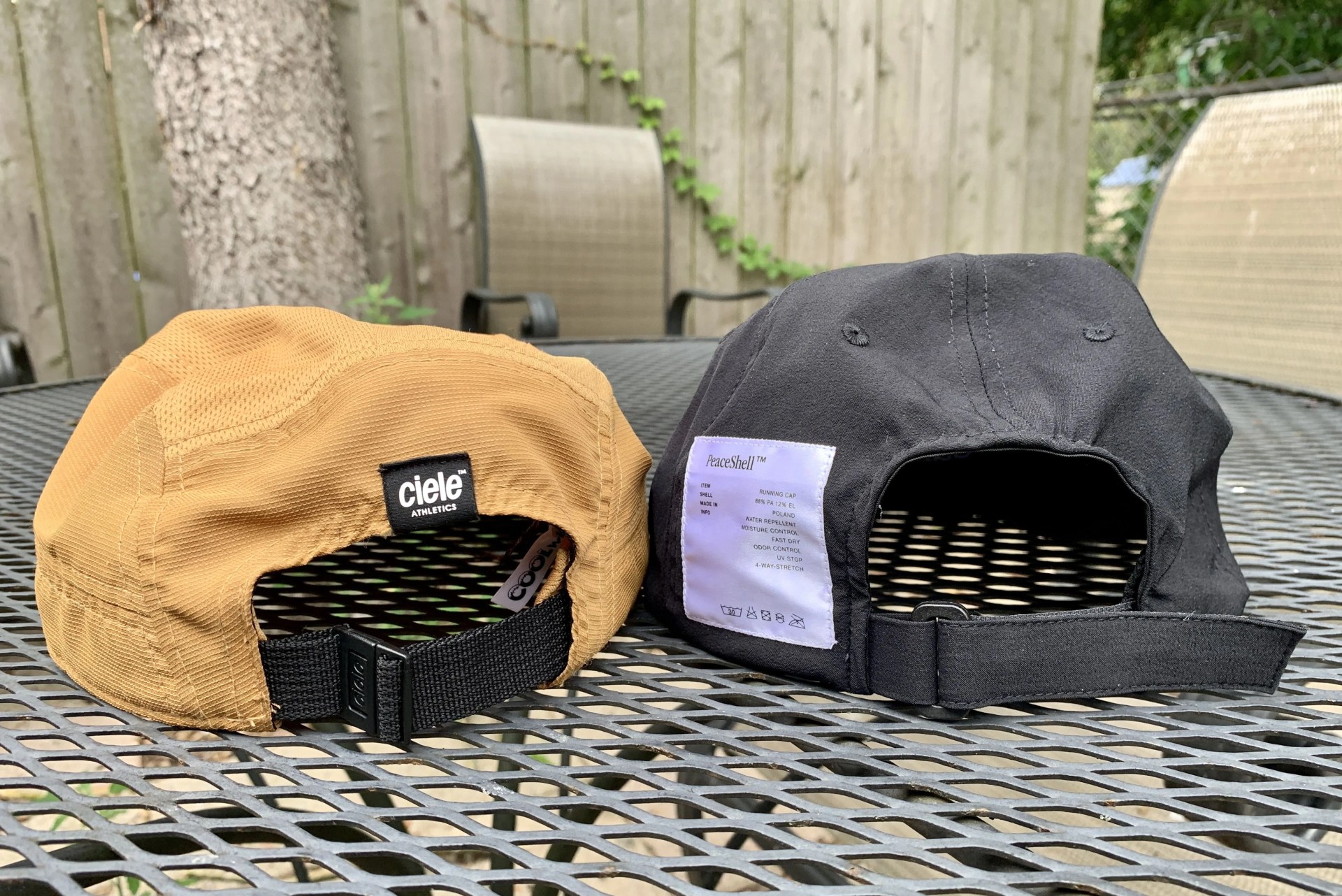 head to head ciele gocap vs satisfy peaceshell running caps