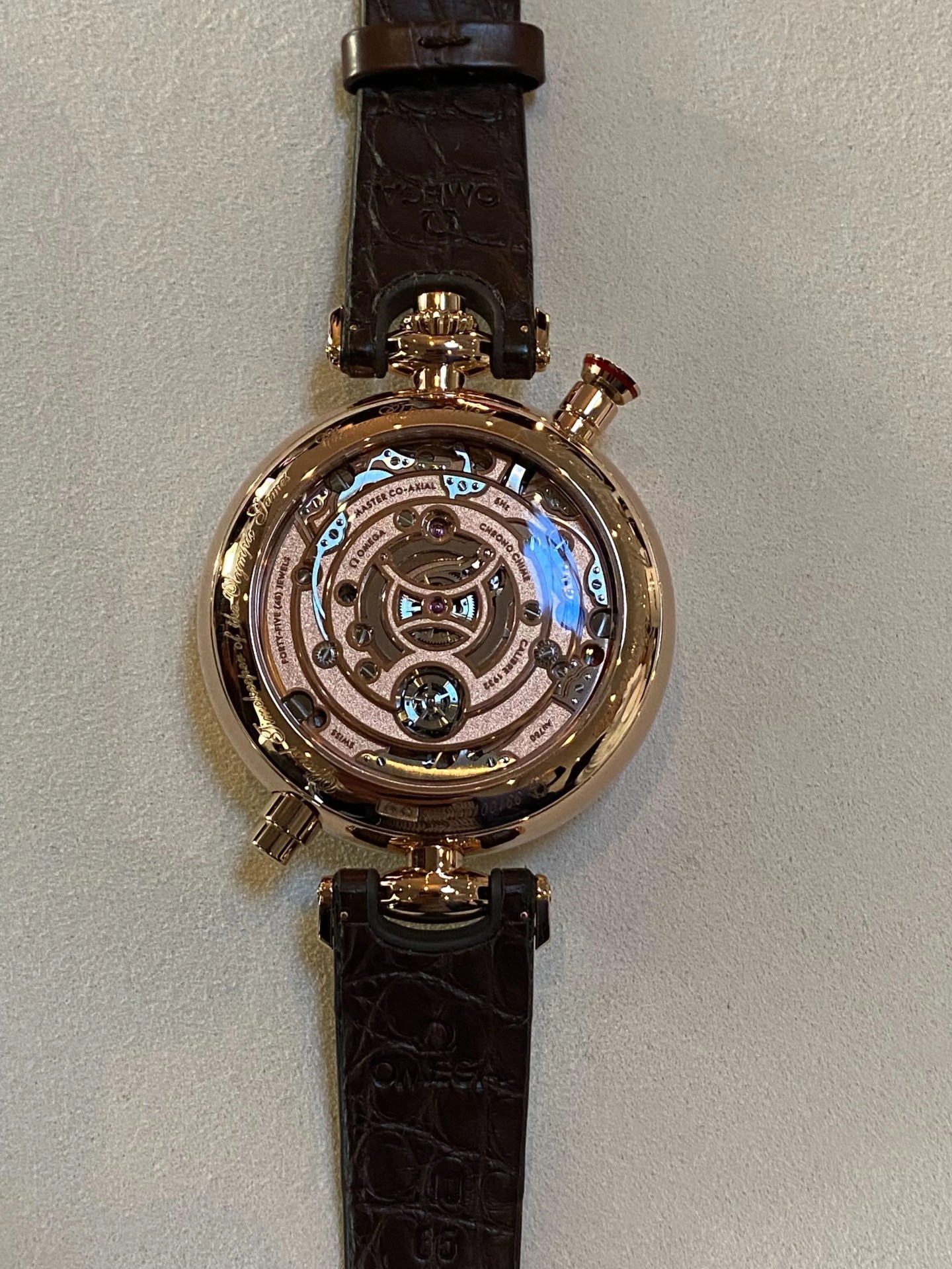 gold watch case back