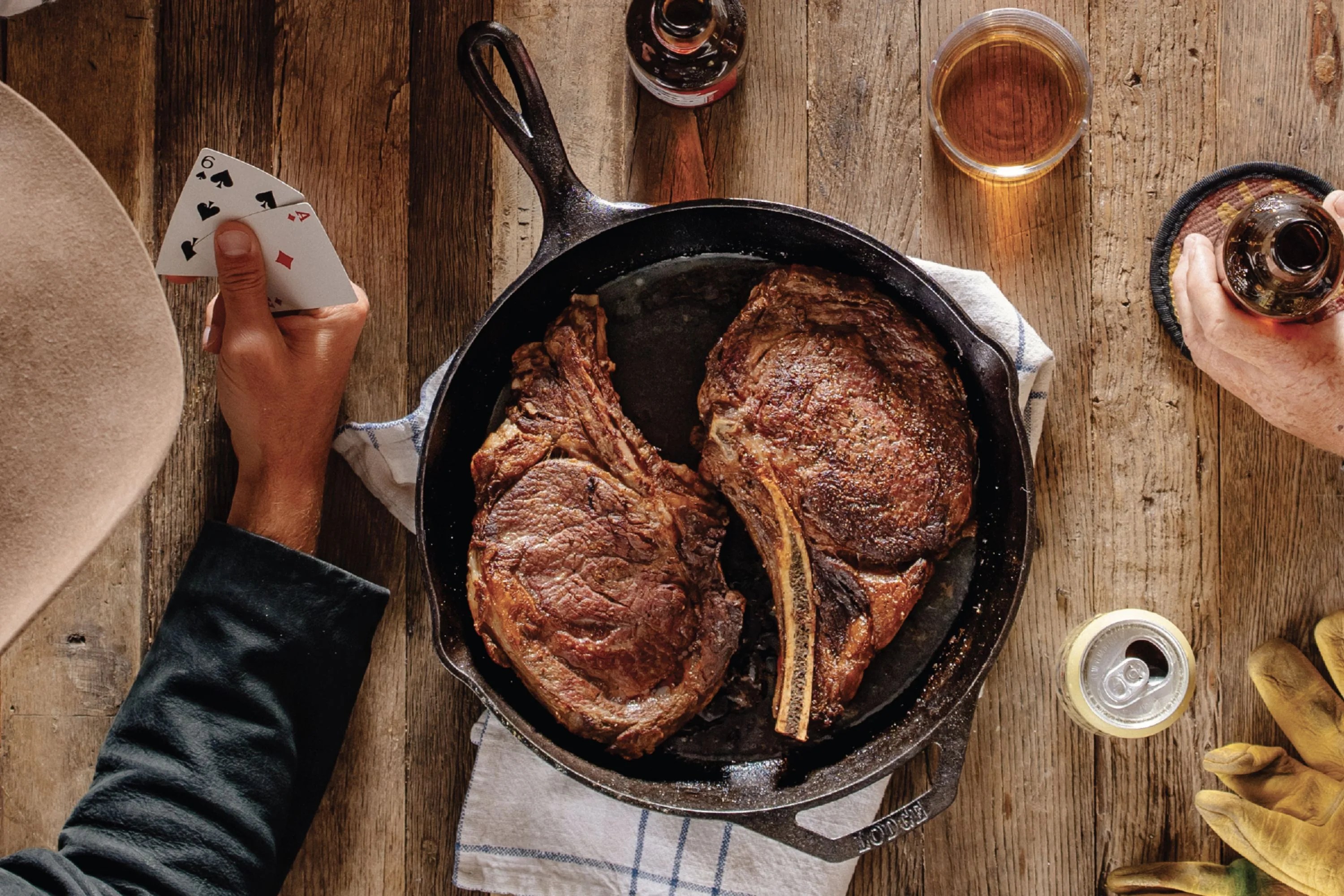 lodge x yellowstone cast iron skillet
