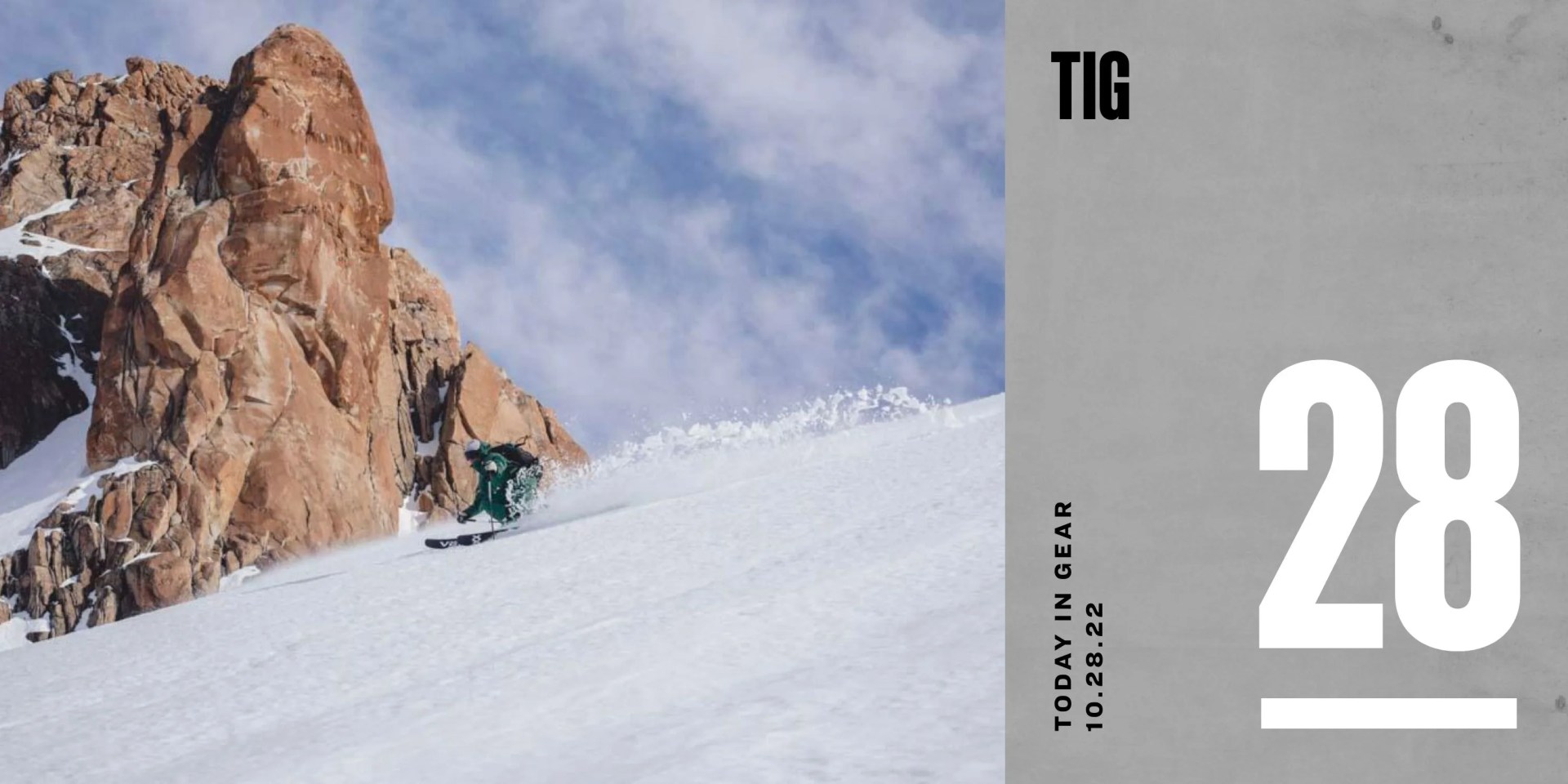 today in gear october 28 2022 man skiing down snowy hillside