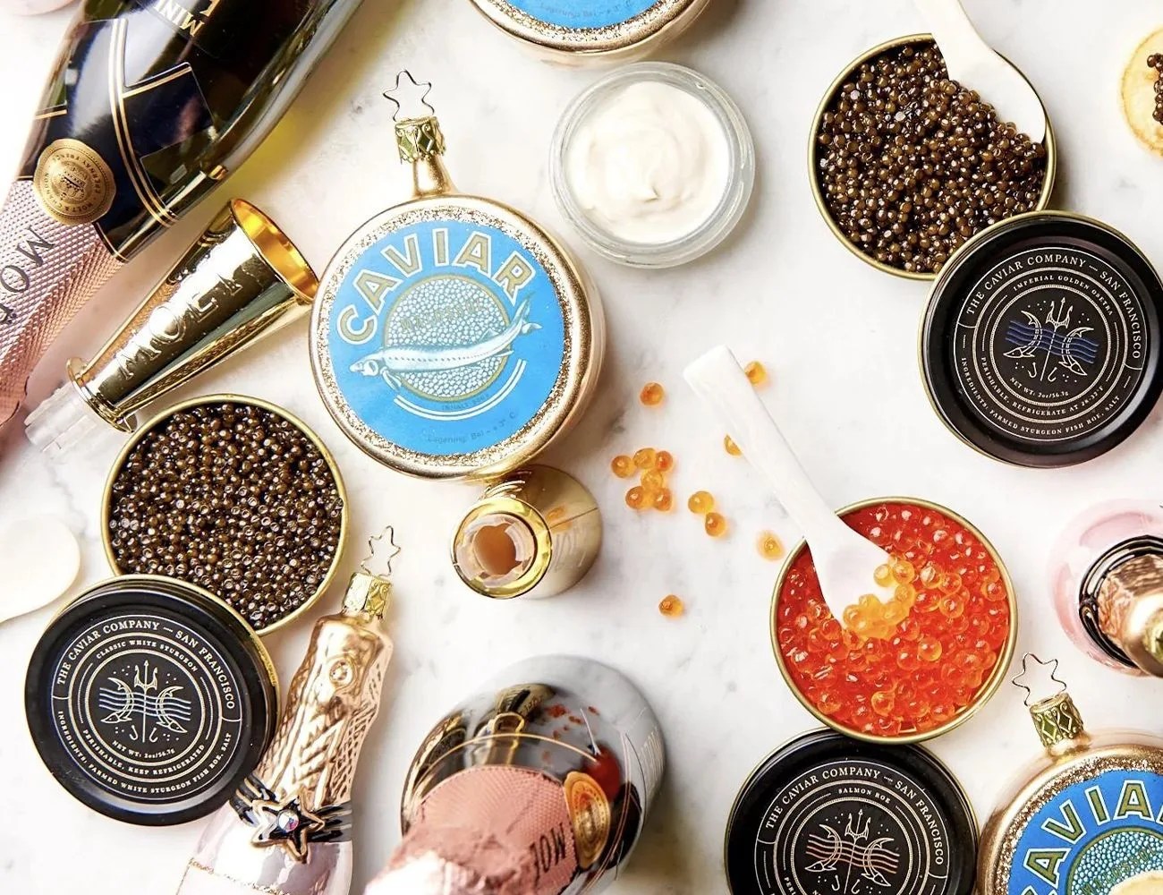 caviar on a table