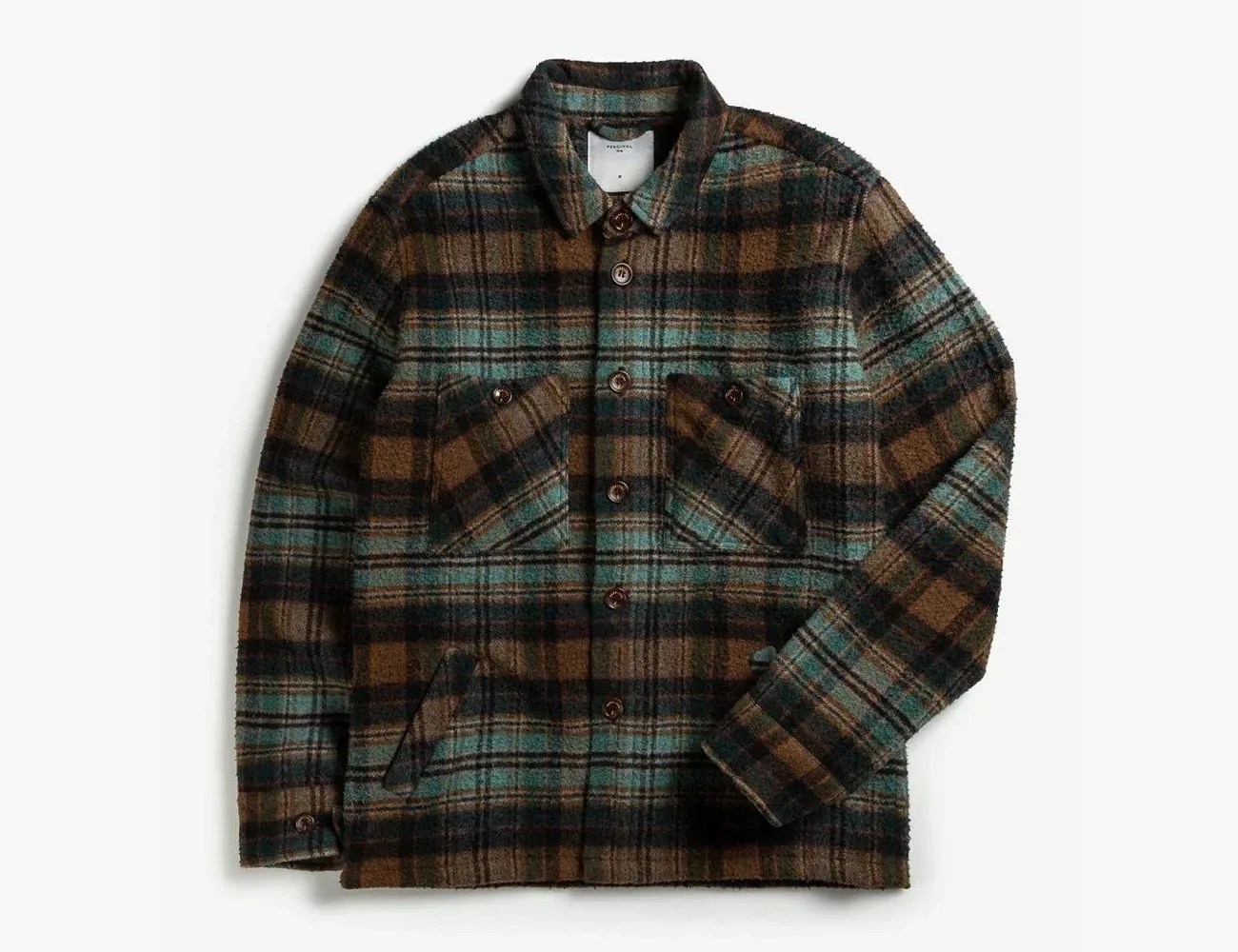 stein oversized check shirts jacket｜stein OVERSIZED BLANKET CPO