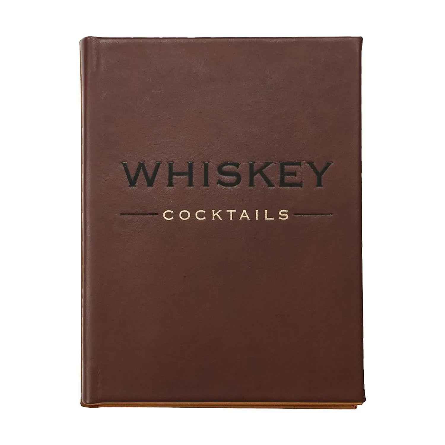 'Whiskey Cocktails' By Taylor Bently Leather-Bound Book