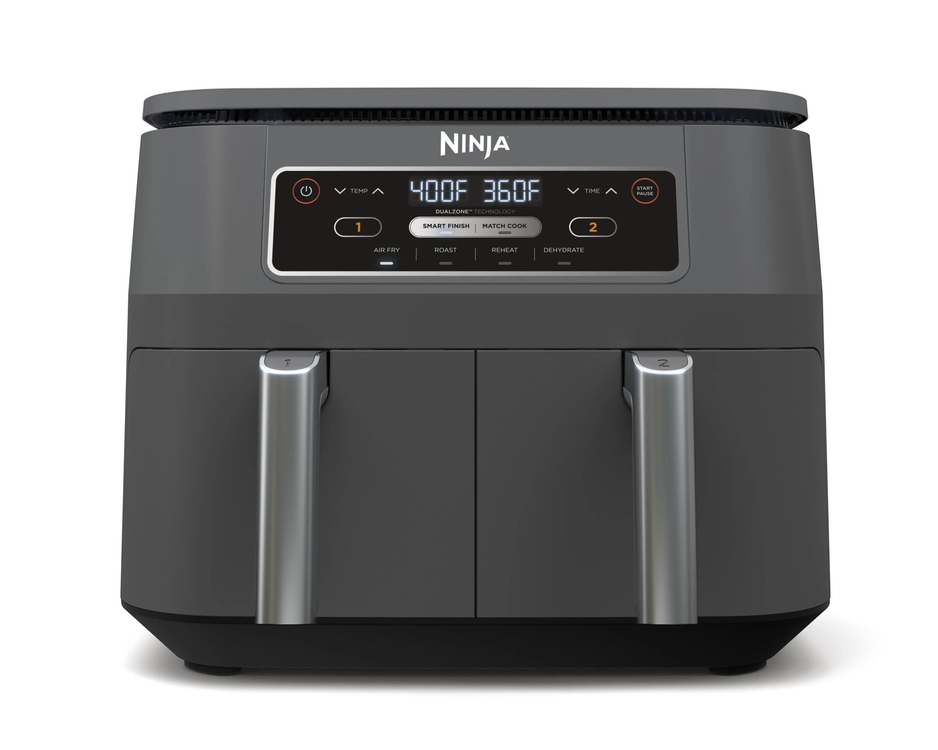 Ninja&reg; Foodi&reg; 4-in-1 8-qt. 2-Basket Air Fryer with DualZone&trade; Technology, DZ100WM