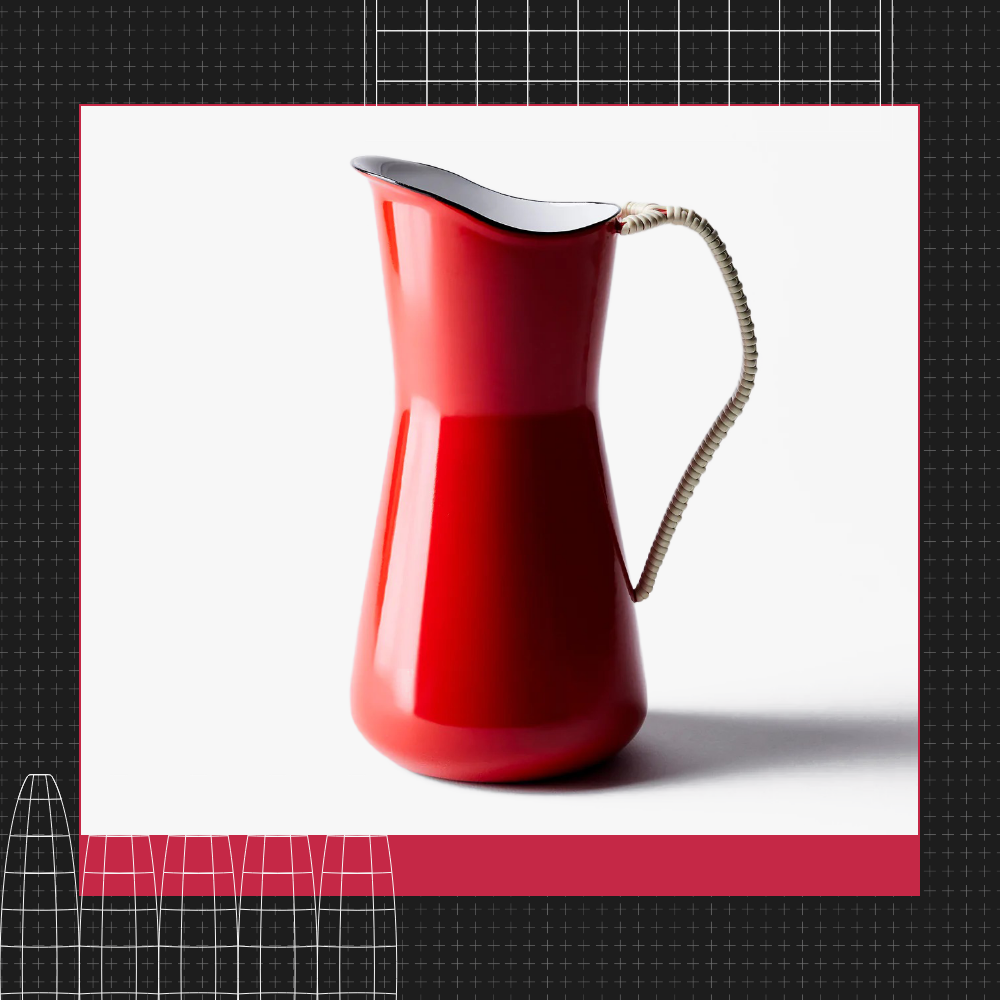 dansk købenstyle wrapped handle water pitcher