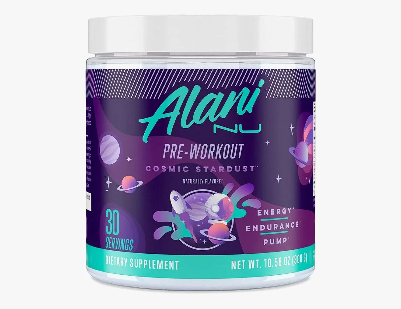 a jar of pre workout