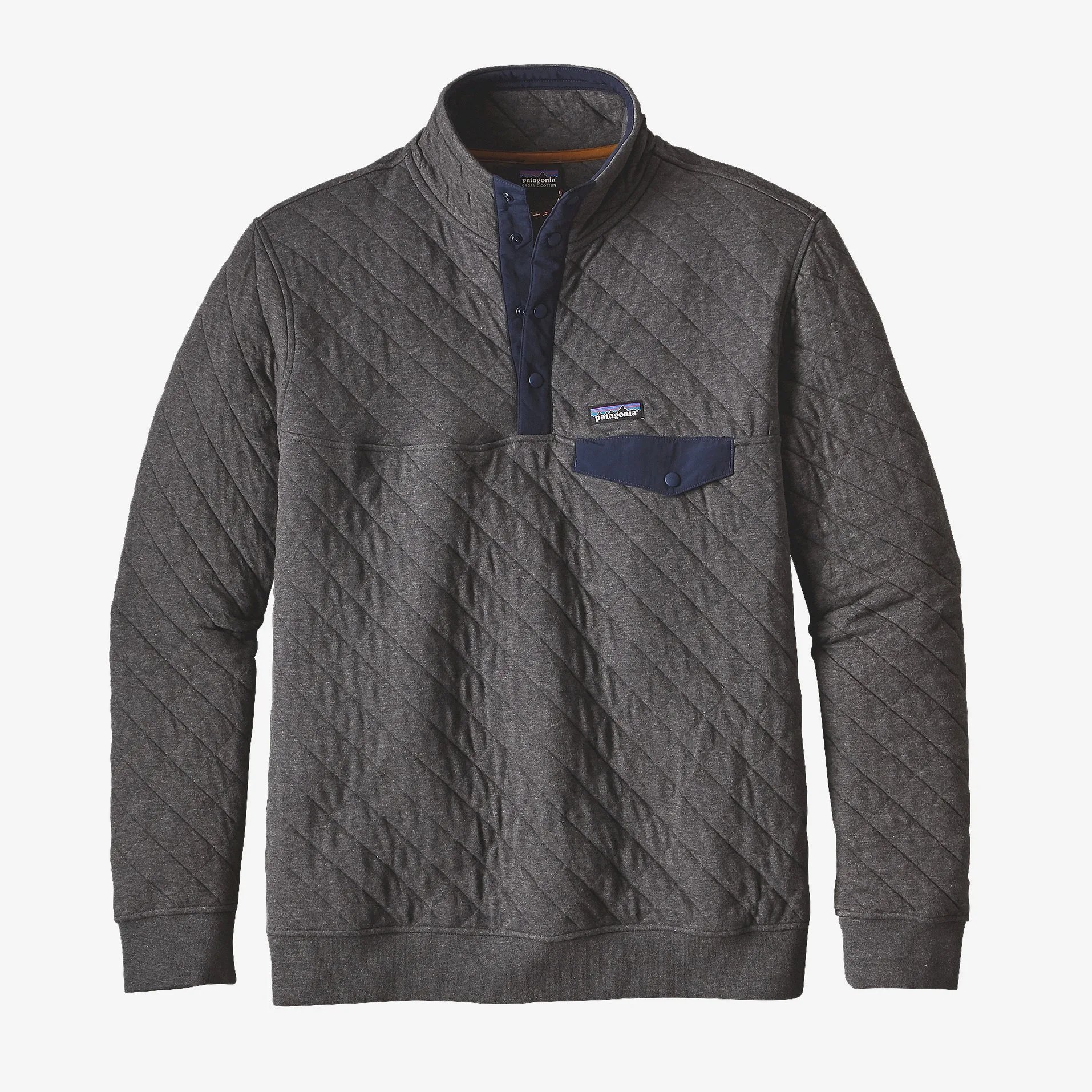 Men's Organic Cotton Quilt Snap-T&reg; Pullover
