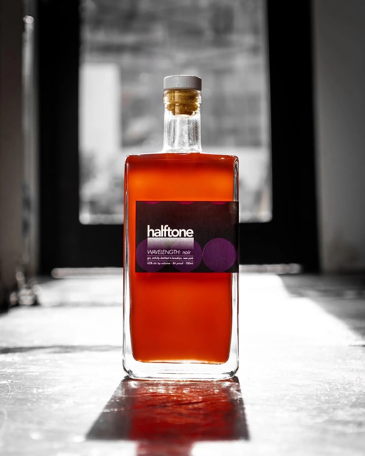 halftone spirits wavelength  noir gin