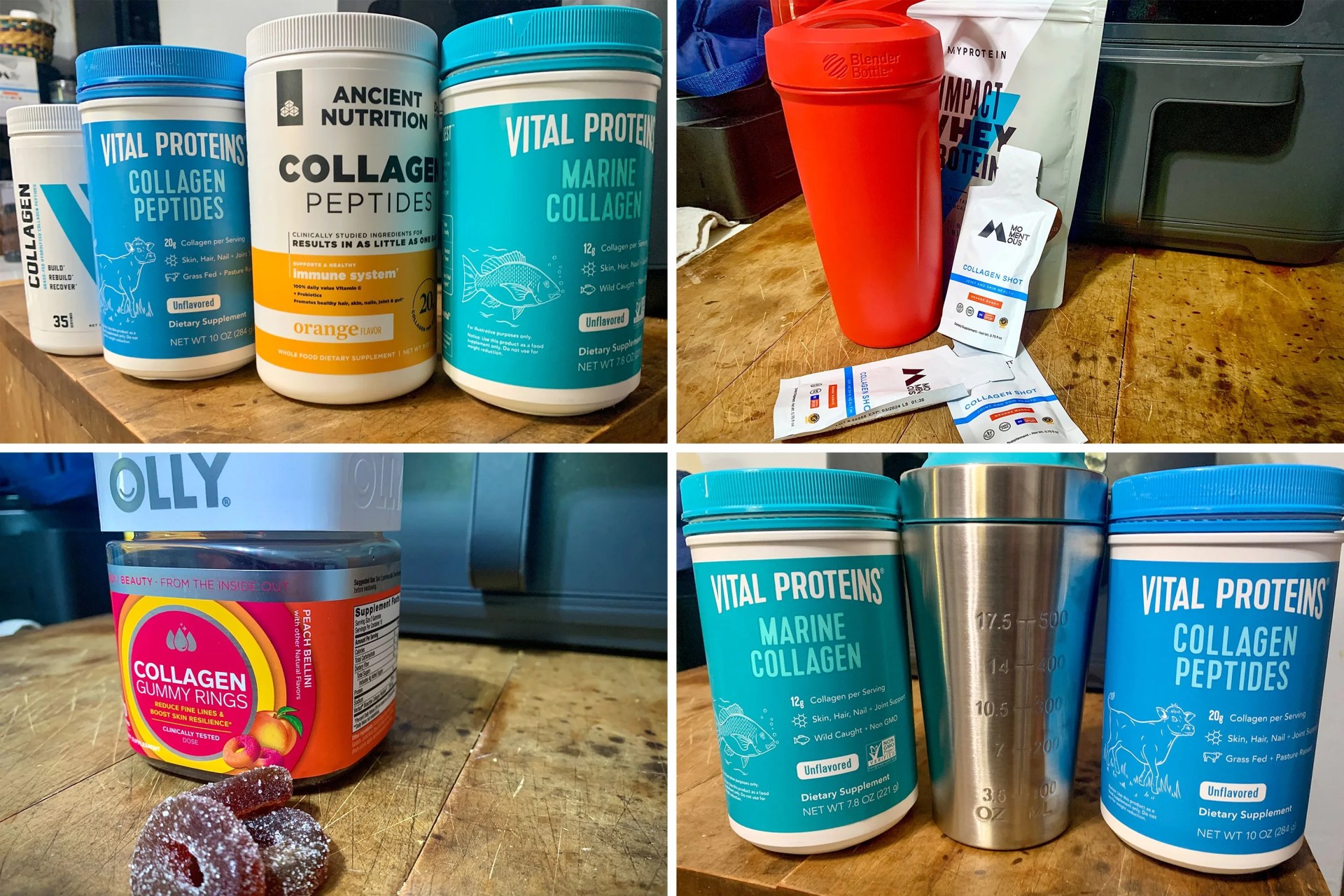 collage of collagen peptides