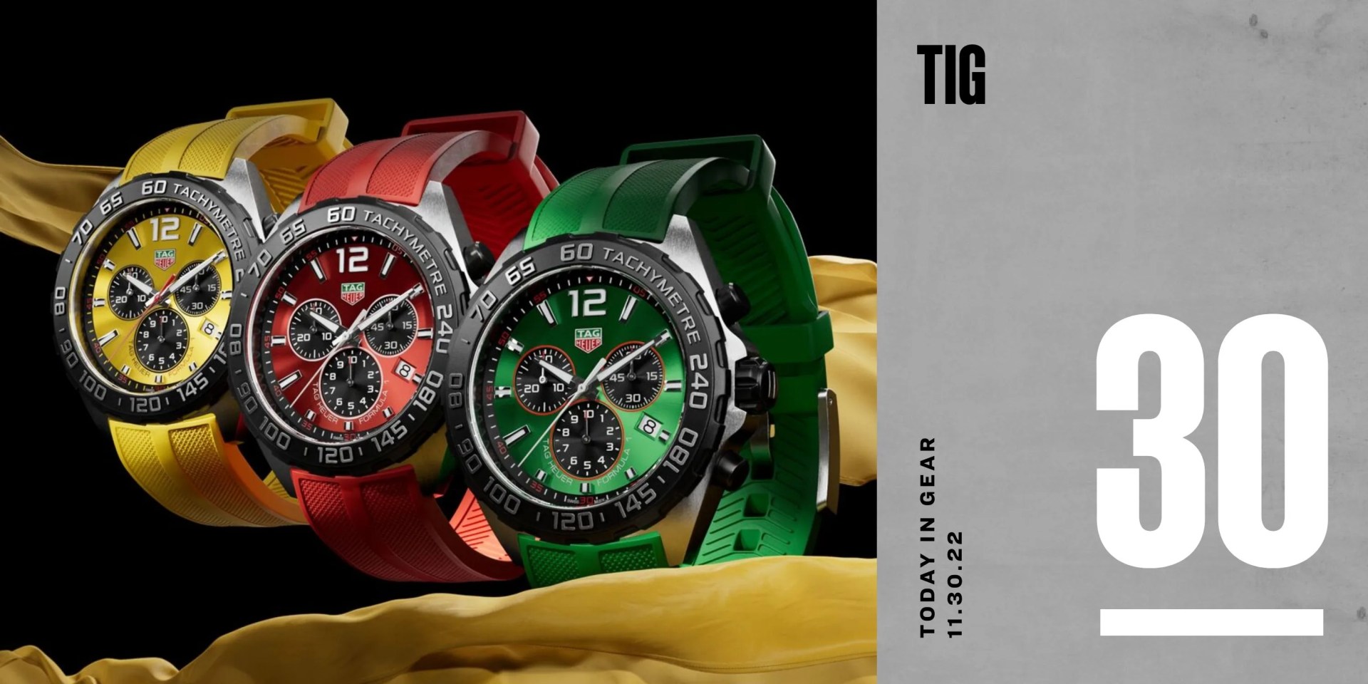 today in gear november 30 2022 ben bridge tag heuer formula 1 watch steel case red dial, 43mm